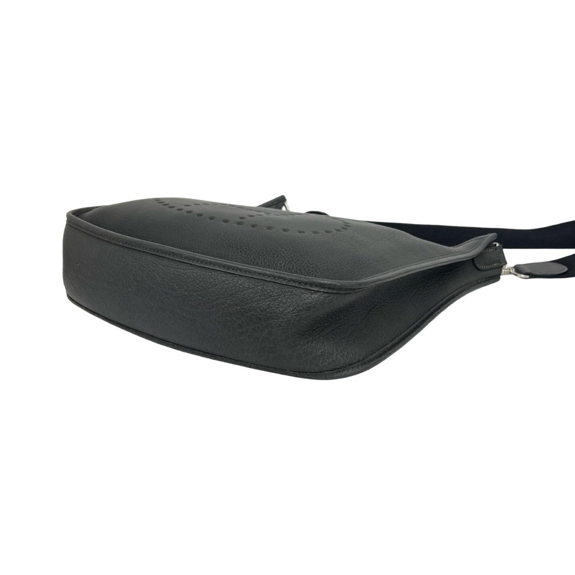 Hermes Gray Fjord Leather Shoulder Bag (Pre-Owned)