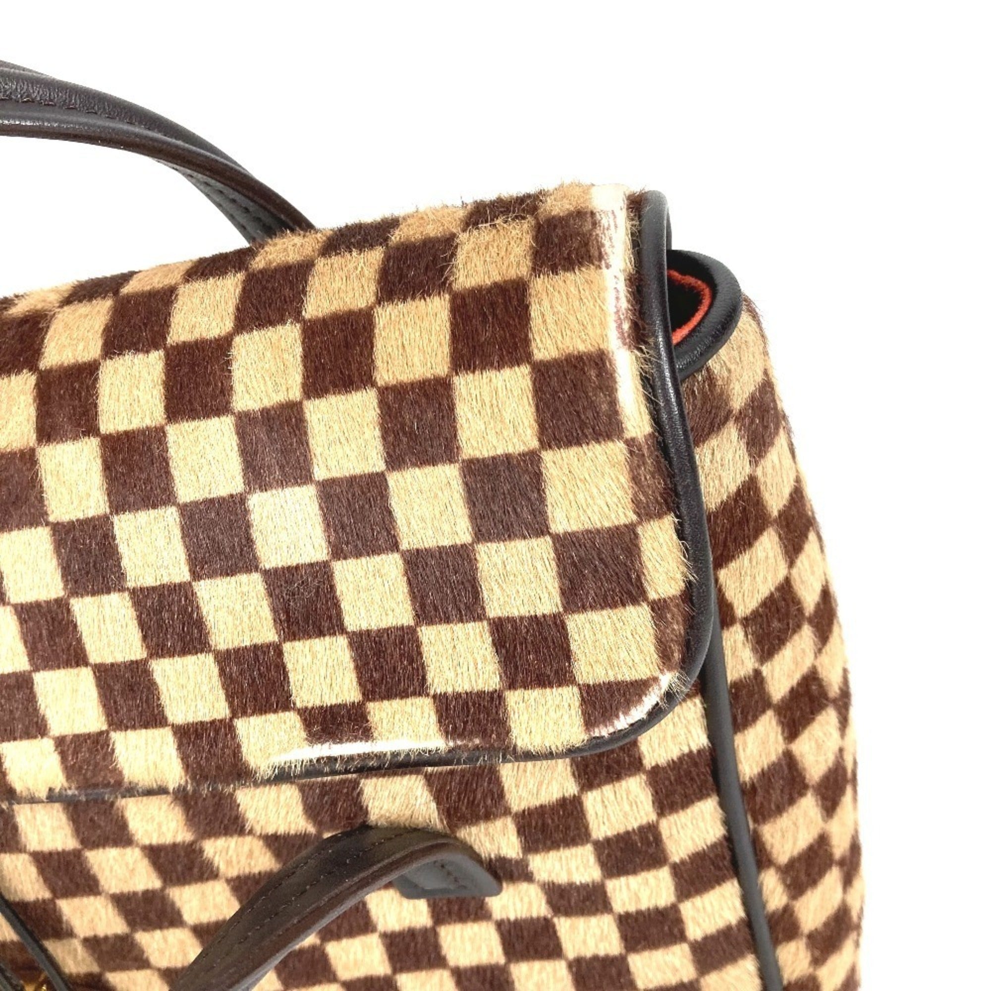 Louis Vuitton Brown Leather Handbag Tote Bag (Pre-Owned)