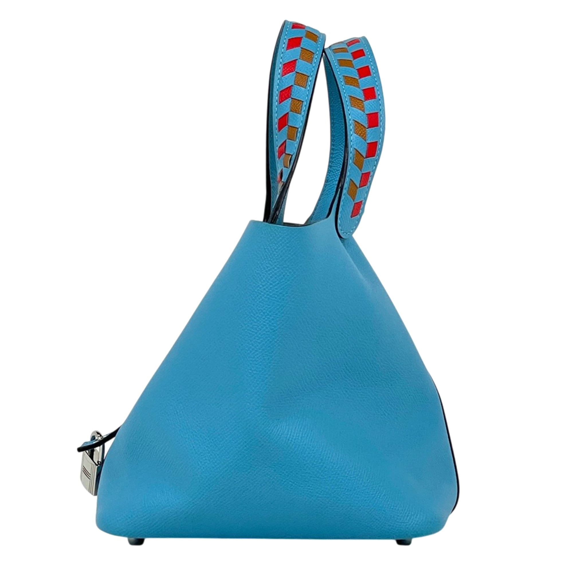 Hermes Blue Epsom Leather Handbag (Pre-Owned)