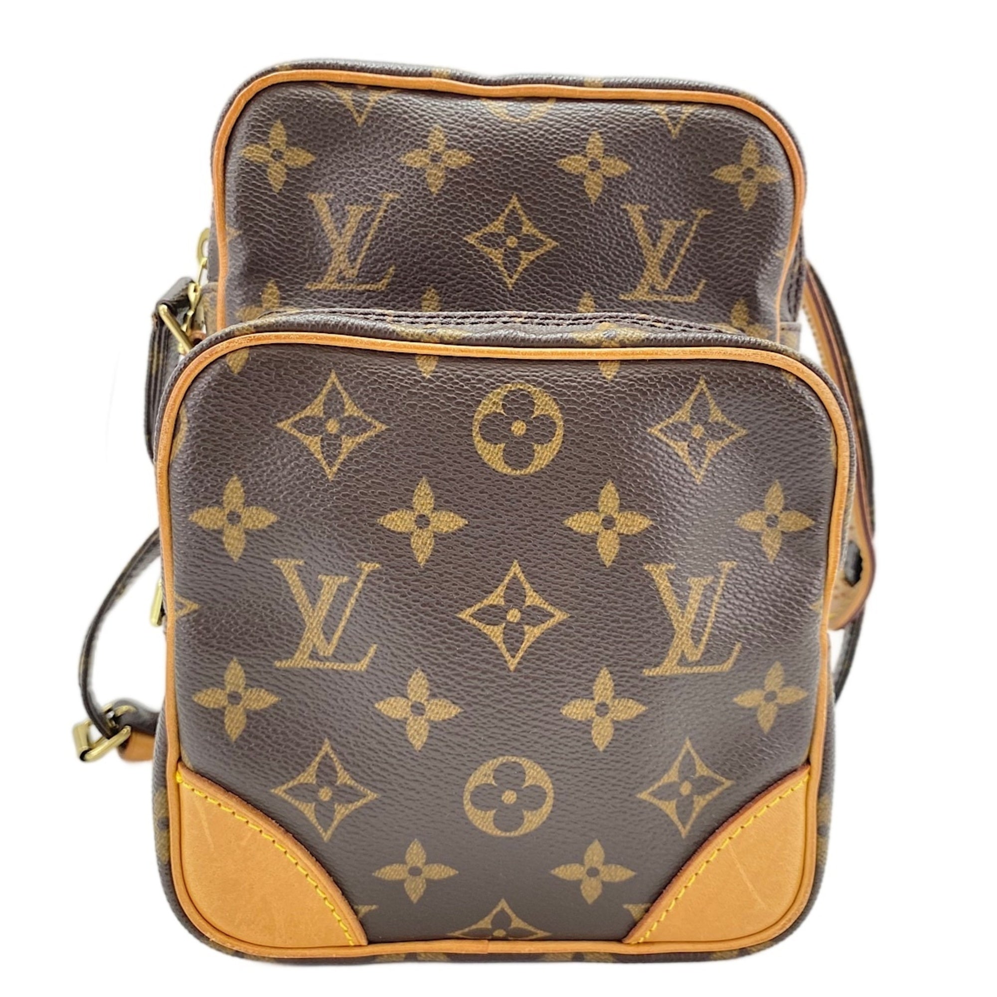 Louis Vuitton Blue Brown Shoulder Bag (Pre-Owned)