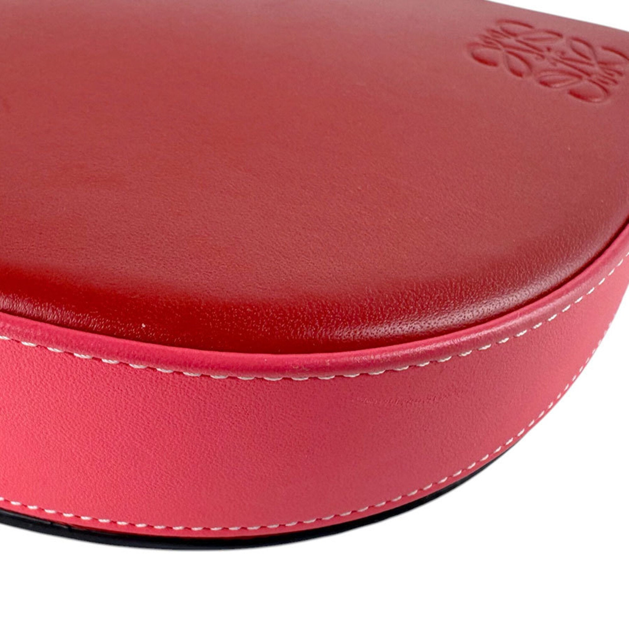 Loewe Red Color Leather Fanny Pack Shoulder Bag (Pre-Owned)