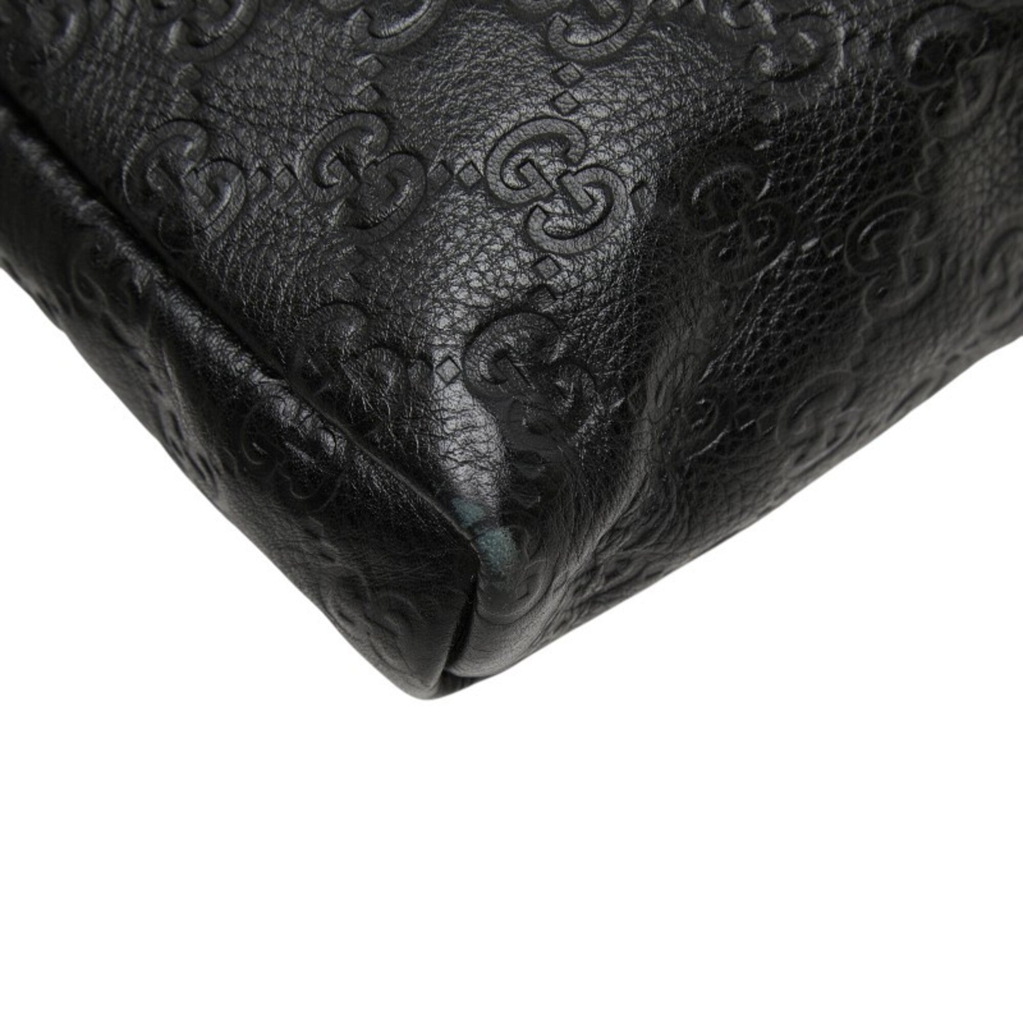 Gucci Black Pvc Leather Shoulder Bag (Pre-Owned)