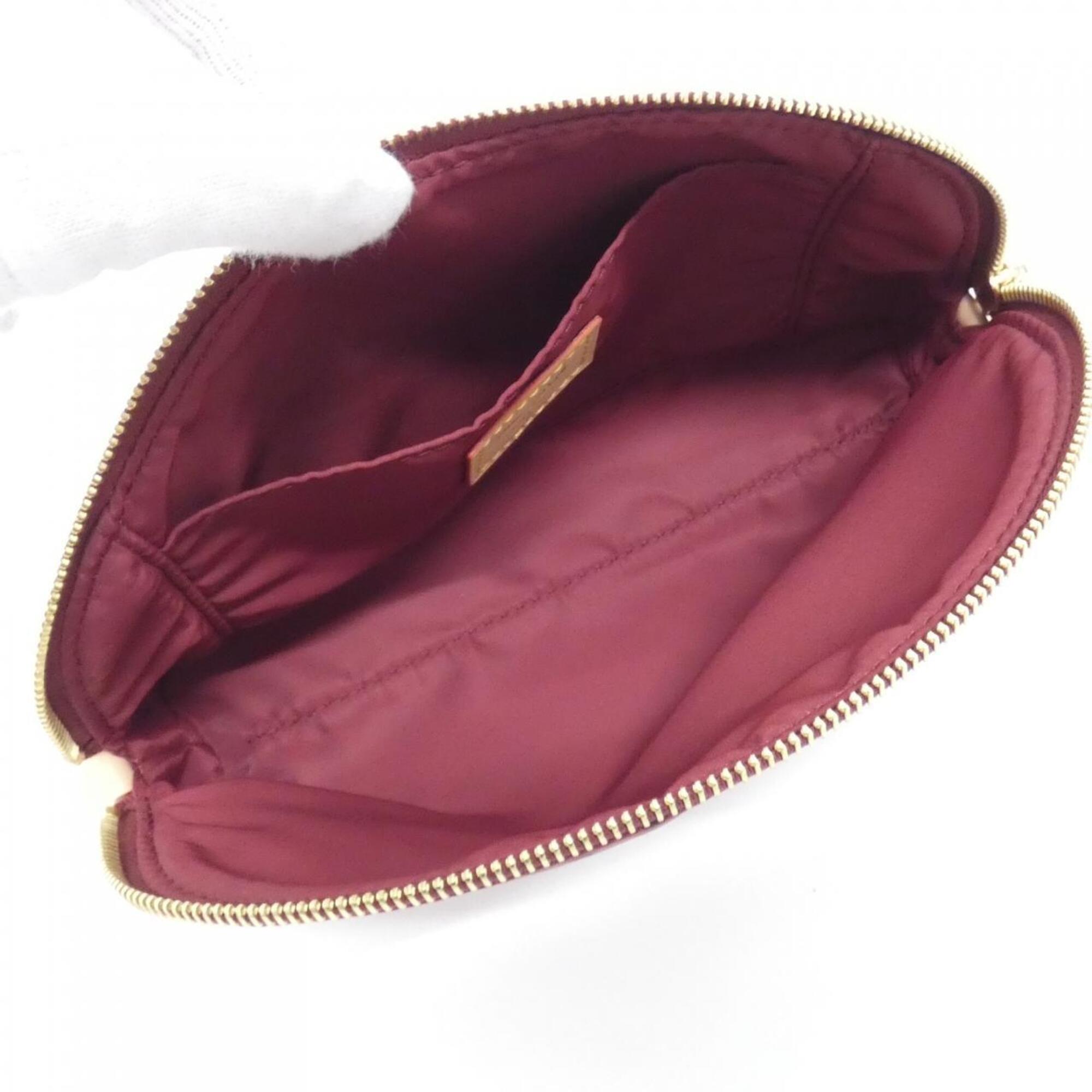 Louis Vuitton Red Color Nylon Handbag Pochette Pouch (Pre-Owned)
