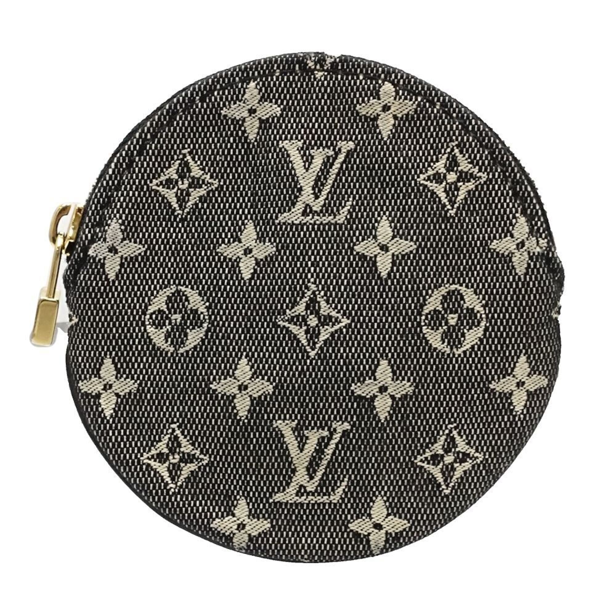 Louis Vuitton Noir Leather Coin Purse/Coin Case (Pre-Owned)