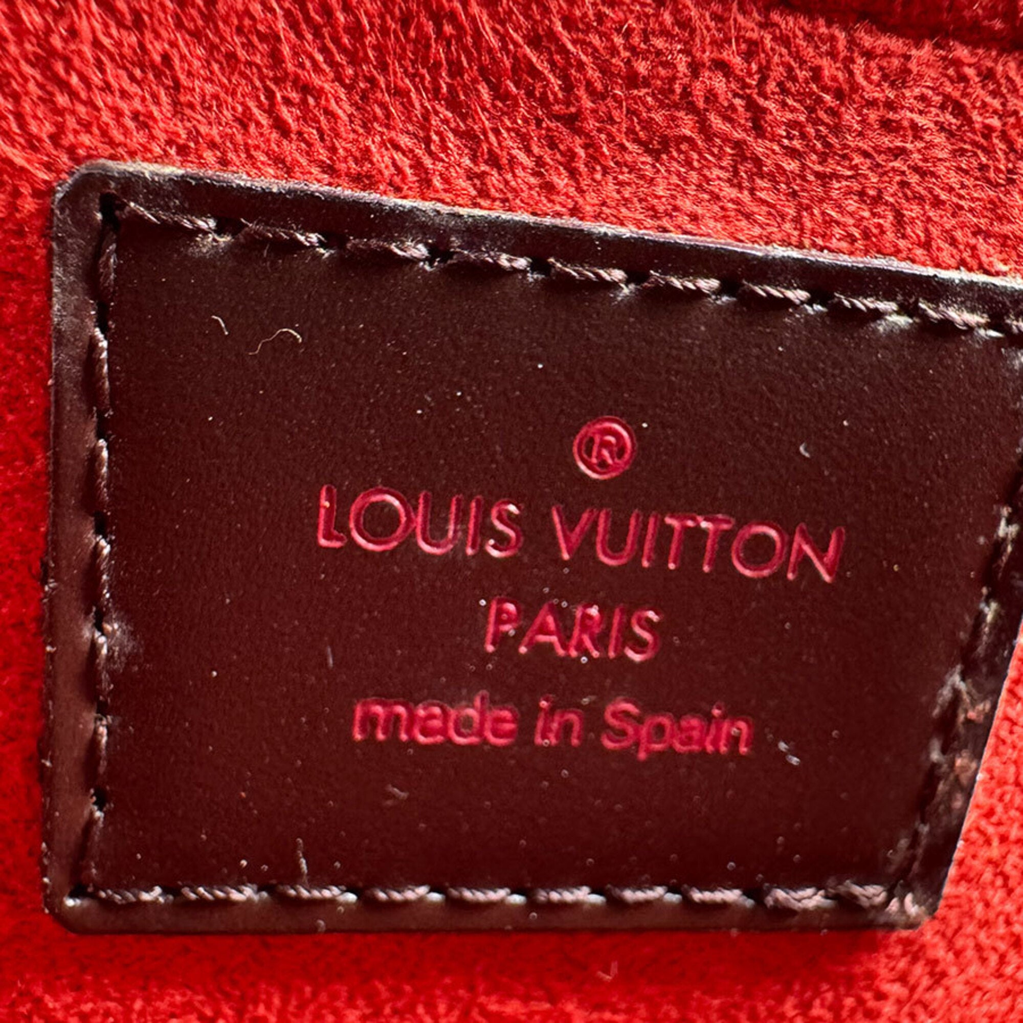 Louis Vuitton Ebene Damier Canvas Handbag (Pre-Owned)