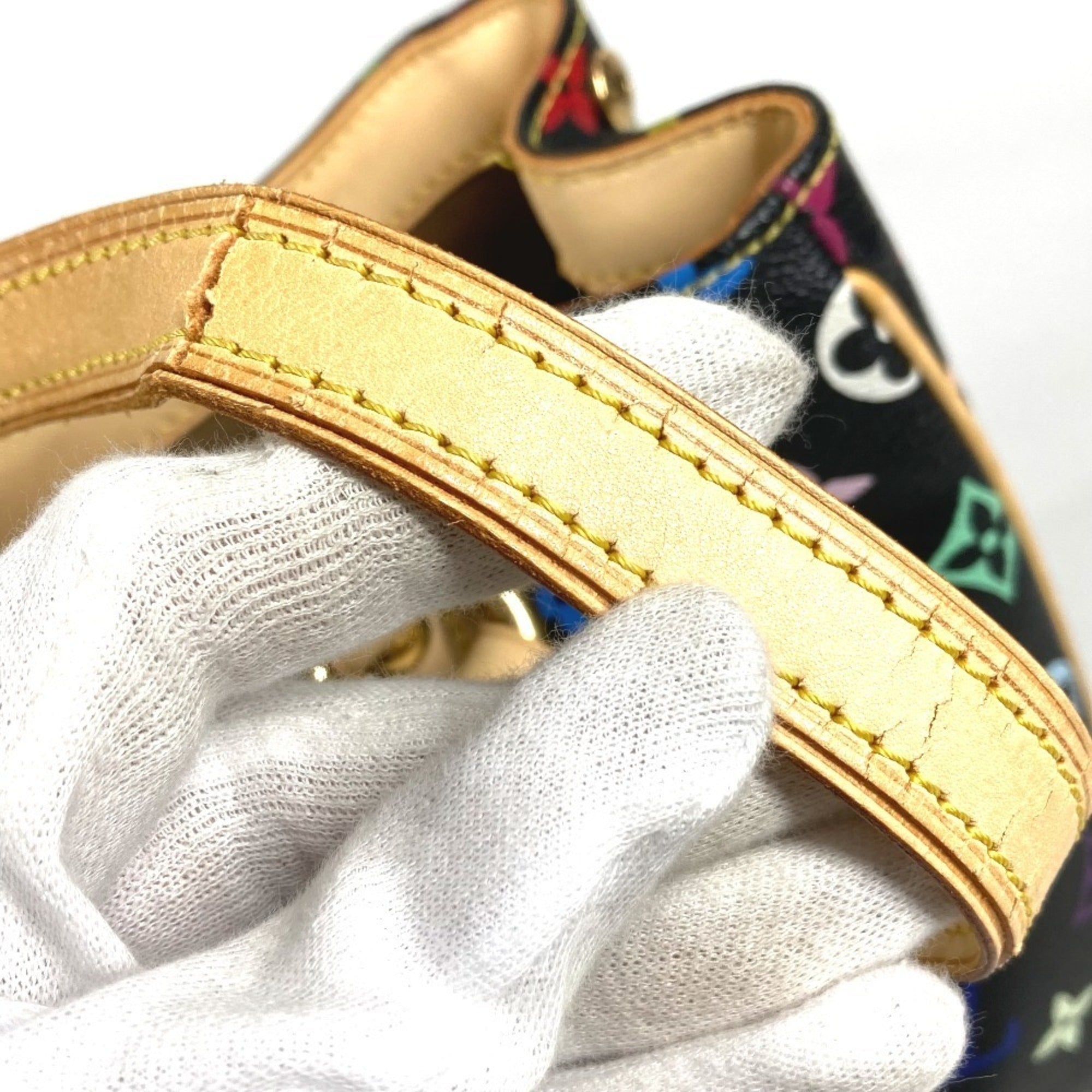 Louis Vuitton Black Multi-Color Monogram Multicolore Shoulder Bag Tote Bag (Pre-Owned)