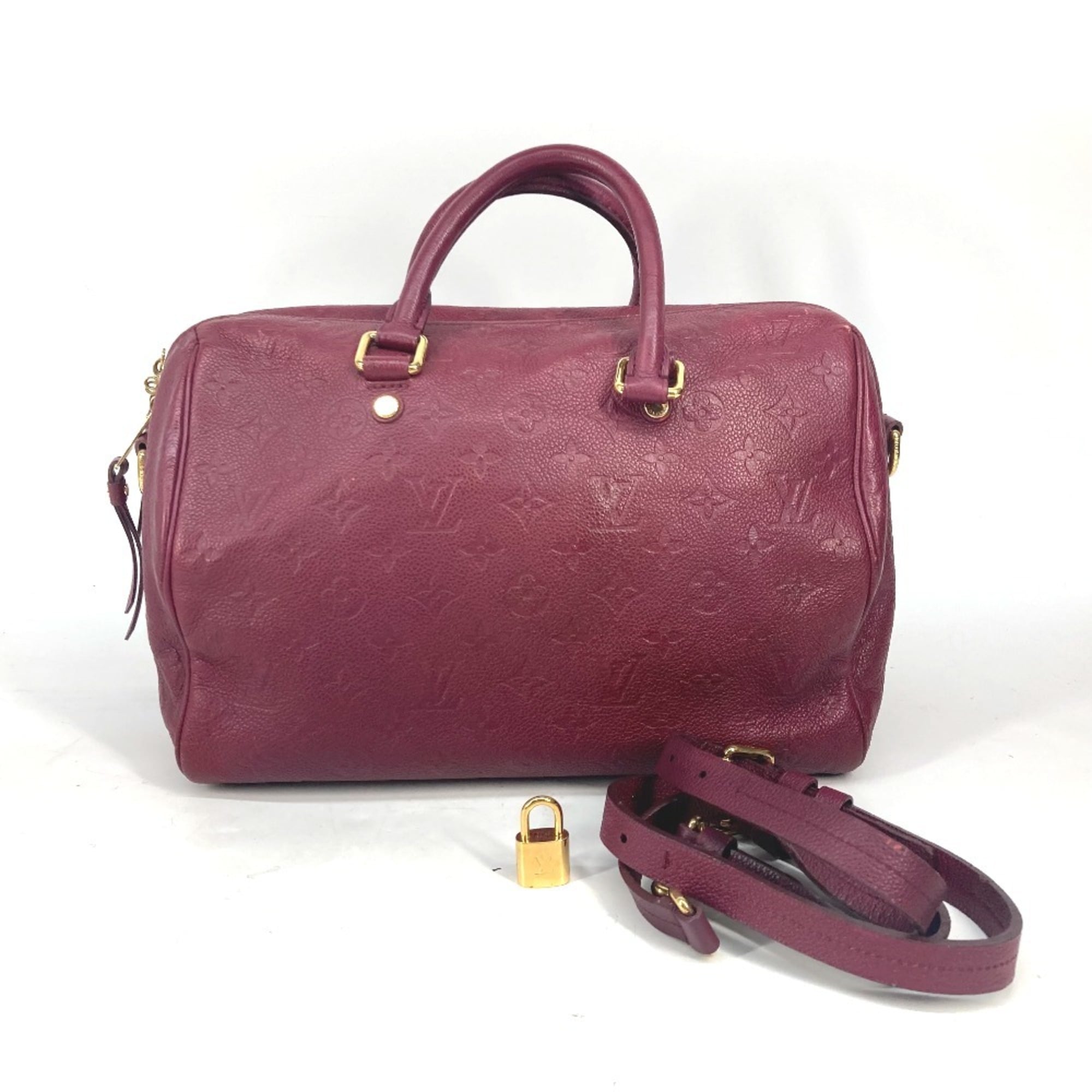 Louis Vuitton Aurore Monogram Empreinte Boston Bag Handbag Shoulder Bag (Pre-Owned)