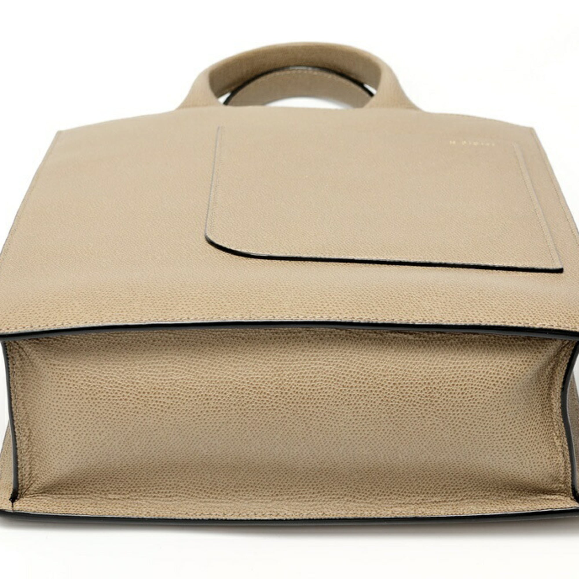 Valextra Grayish Leather Tote Bag (Pre-Owned)