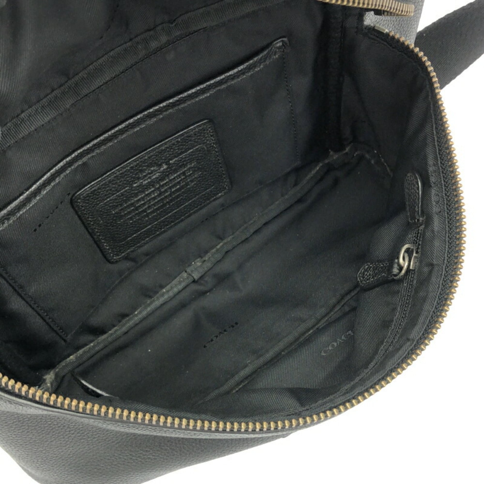 Coach Black Leather Fanny Pack (Pre-Owned)