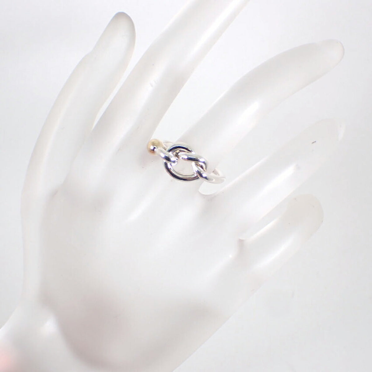 Tiffany Yellow Gold (18K) Sterling Silver 925 Band Ring (Pre-Owned)