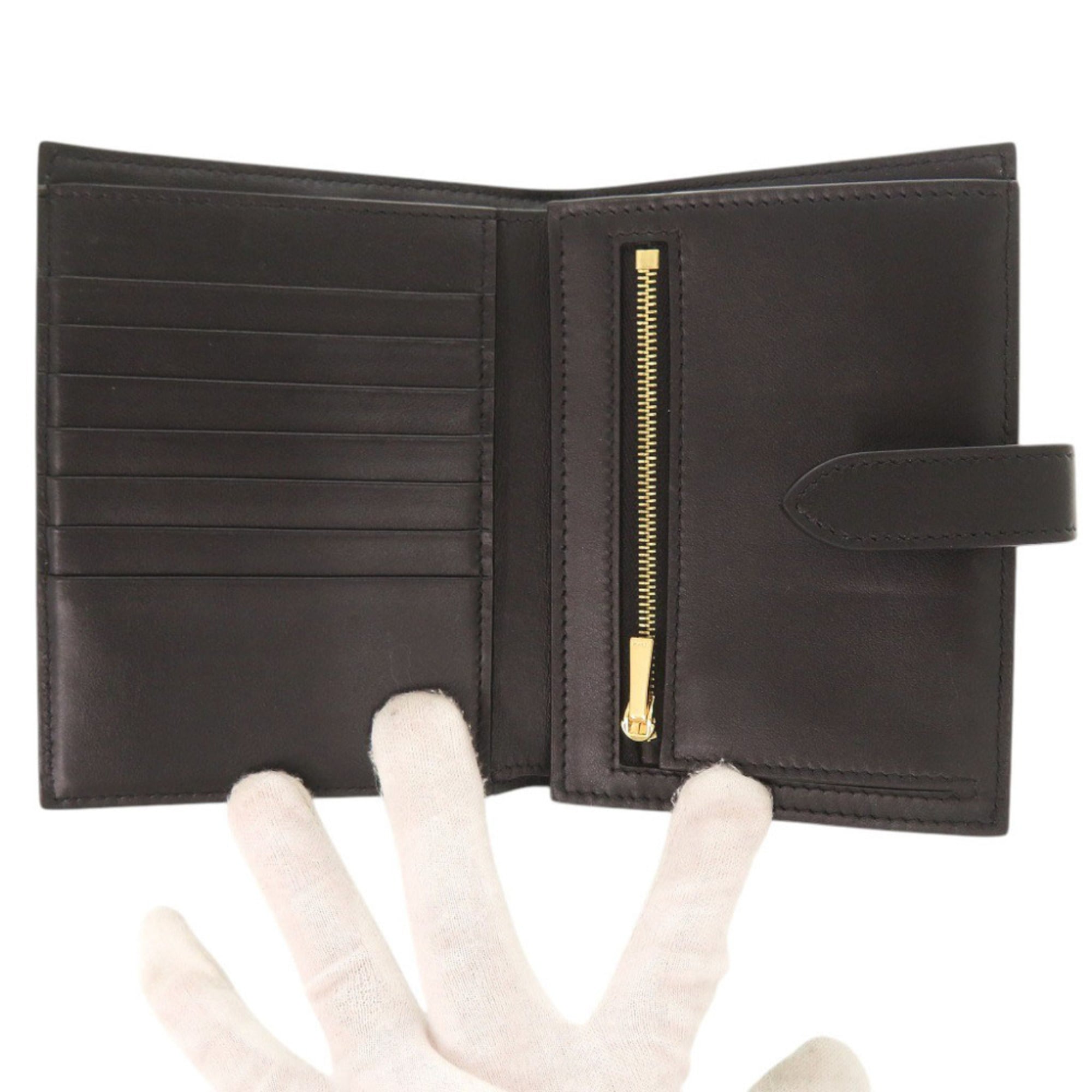 Celine Black Leather Wallet (Bi-Fold) (Pre-Owned)