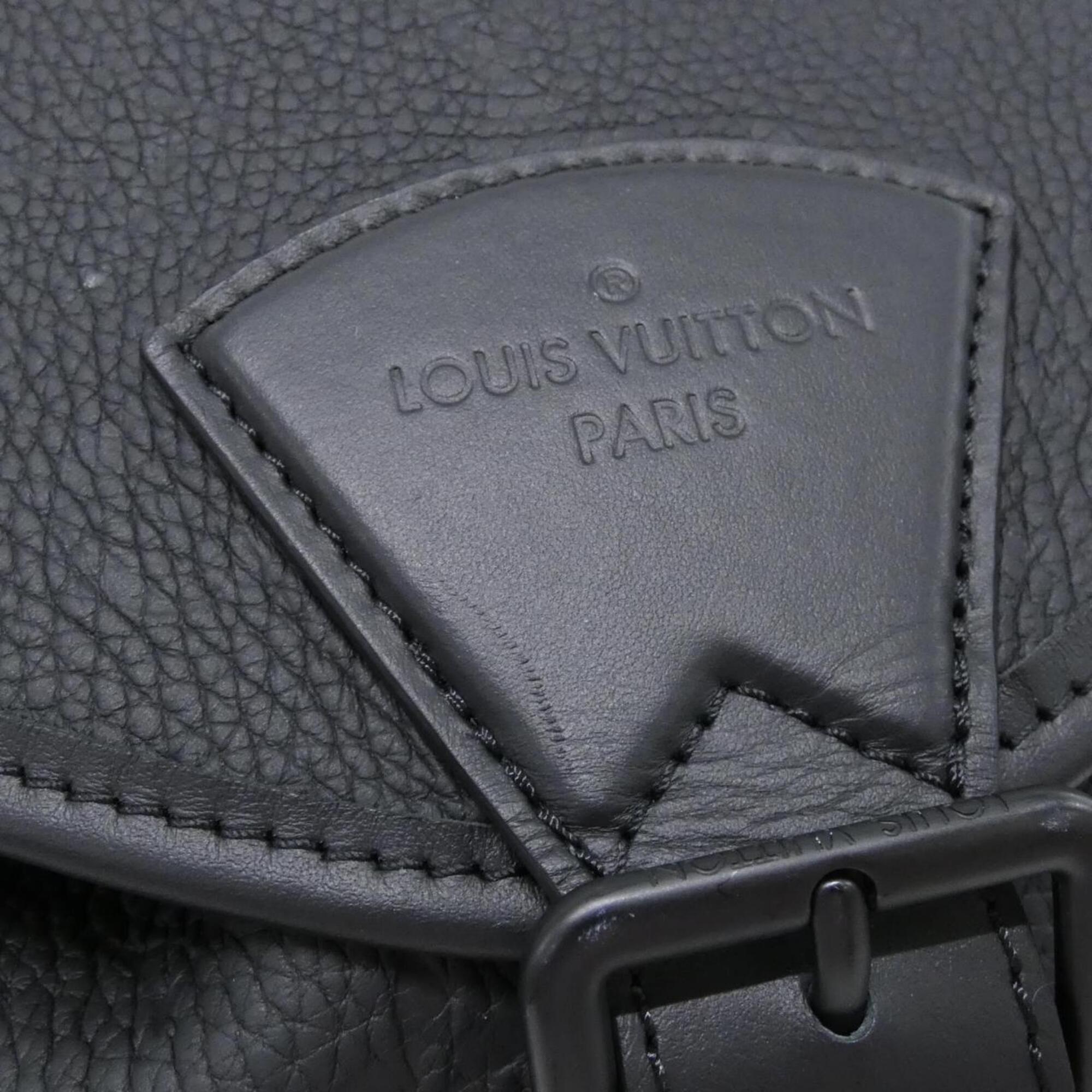 Louis Vuitton Black Leather Backpack (Pre-Owned)