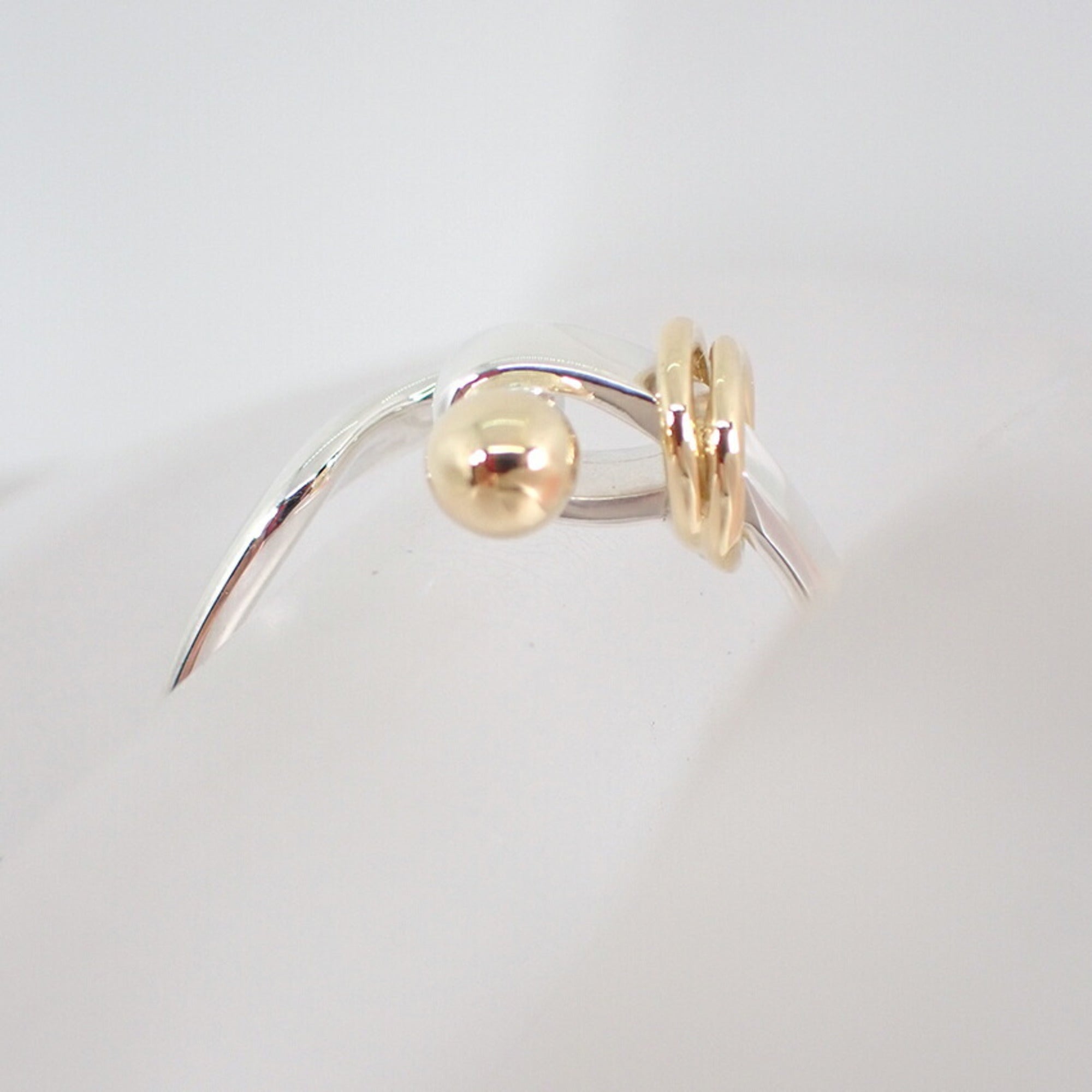Tiffany Yellow Gold (18K) Sterling Silver 925 Band Ring (Pre-Owned)