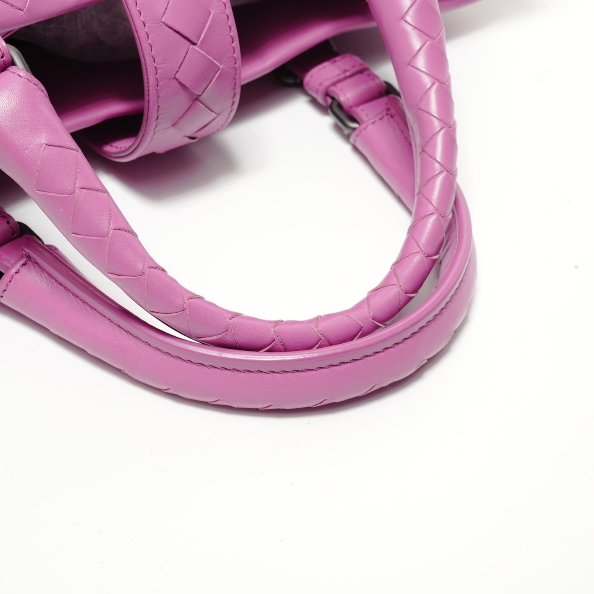 Bottega Veneta Purple Intrecciato Handbag (Pre-Owned)