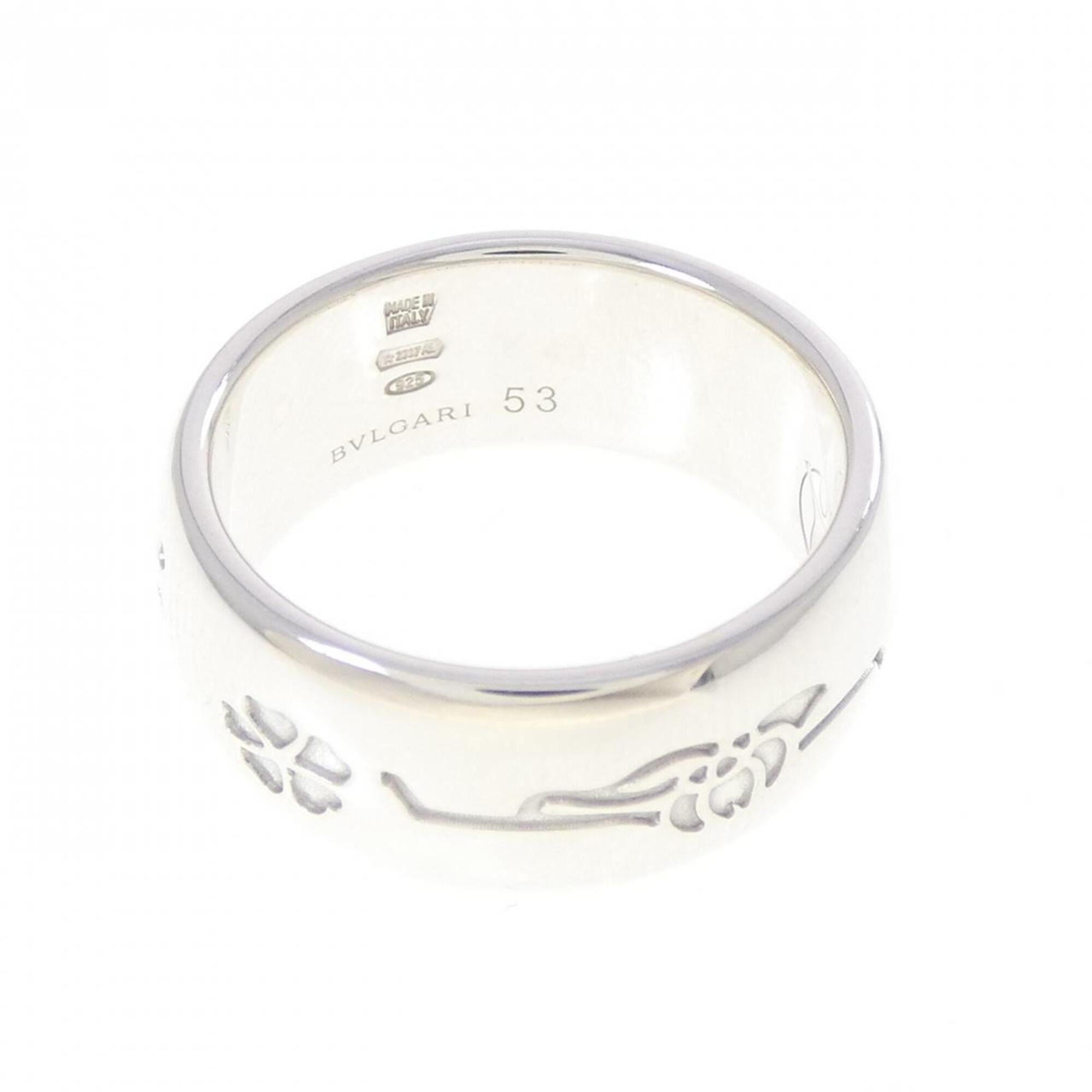 Bvlgari Silver 925 Band Ring (Pre-Owned)