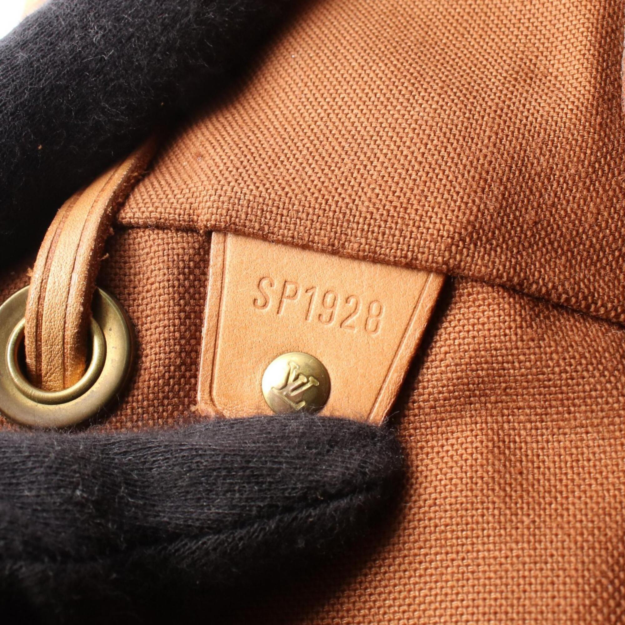 Louis Vuitton Brown Monogram Coated Canvas Backpack Handbag (Pre-Owned)