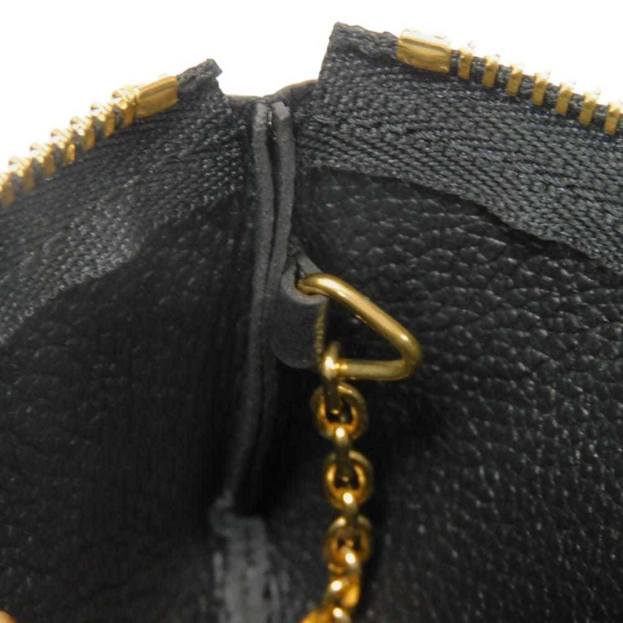 Louis Vuitton Black Noir Monogram Empreinte Leather Coin Purse/Coin Case (Pre-Owned)