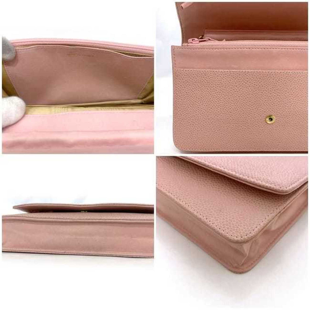 Chanel Pink Caviar Leather Shoulder Bag (Pre-Owned)