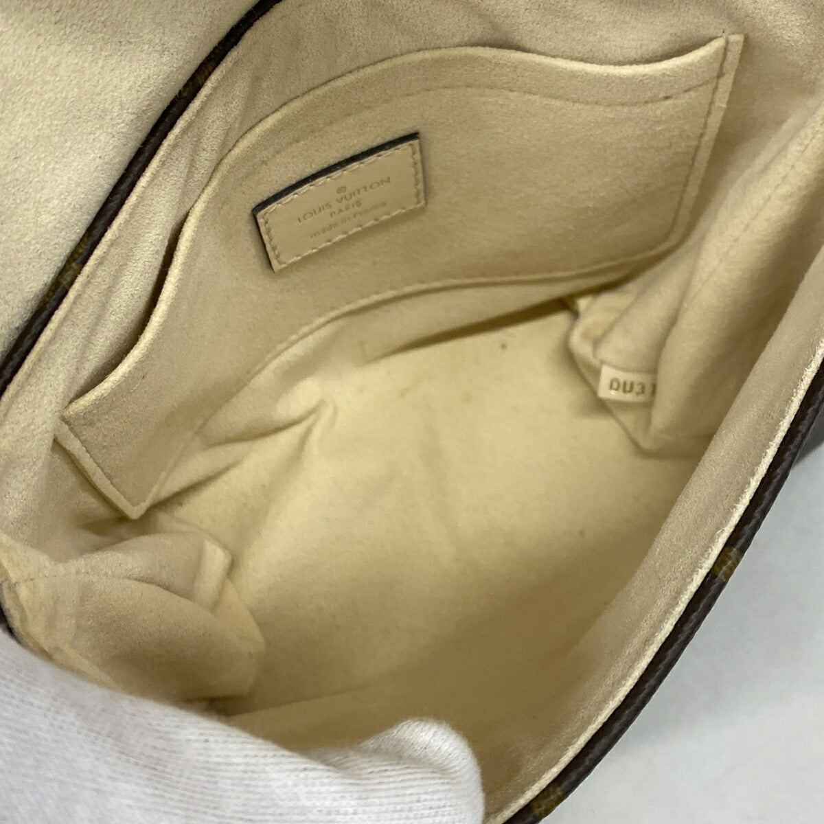 Louis Vuitton Brown Cream Handbag (Pre-Owned)