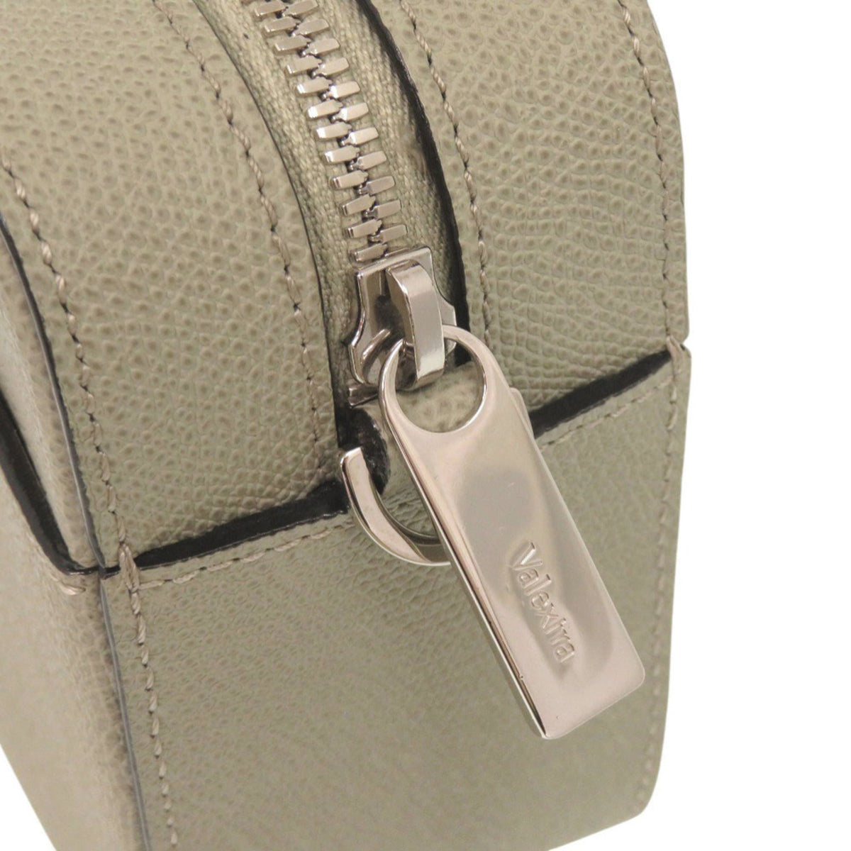 Valextra Green Leather Shoulder Bag (Pre-Owned)