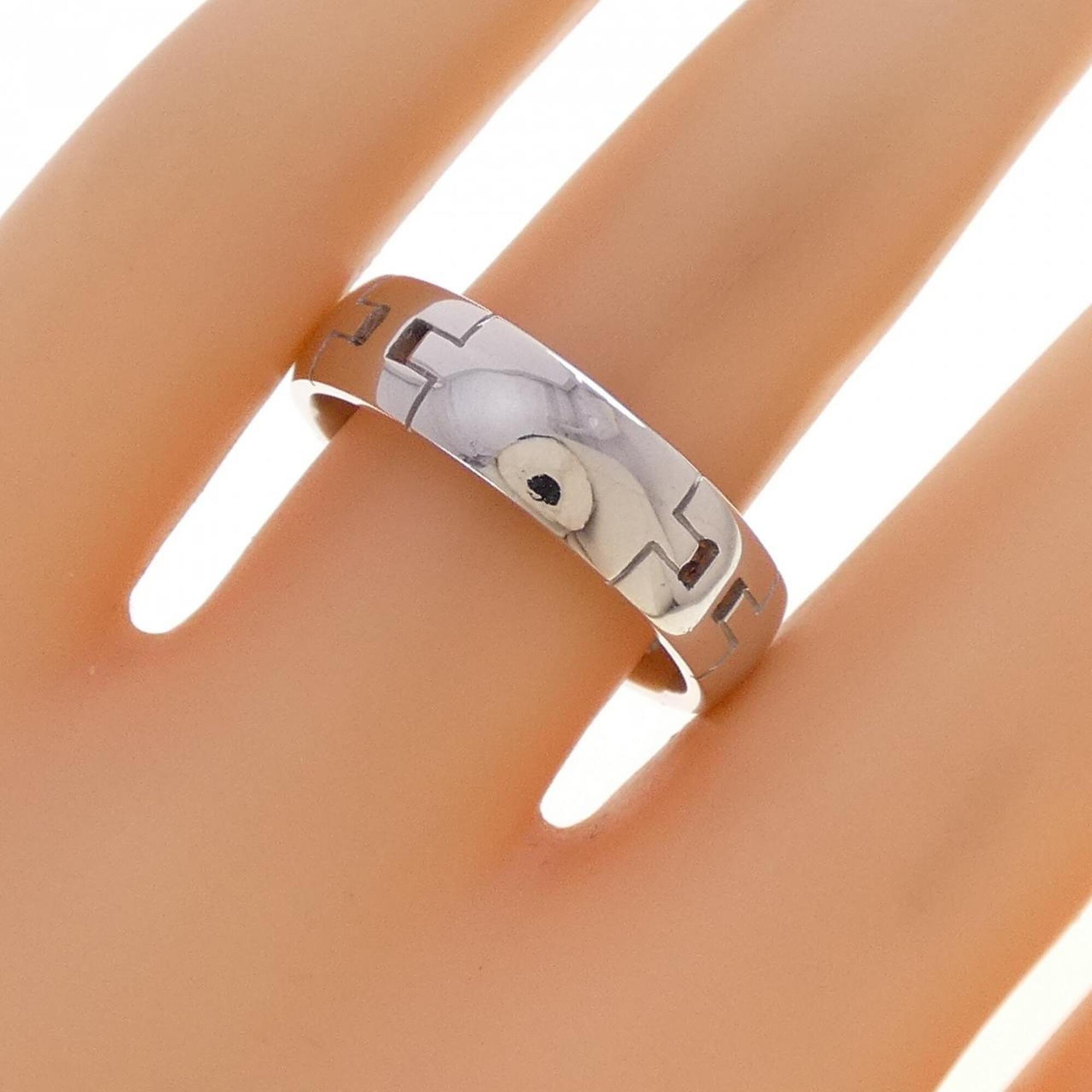 Hermes White Gold (18K) Band Ring (Pre-Owned)