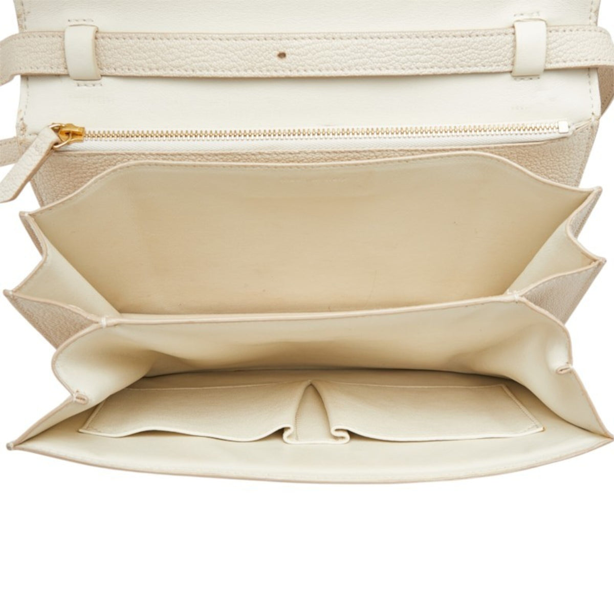 Celine White Leather Shoulder Bag (Pre-Owned)