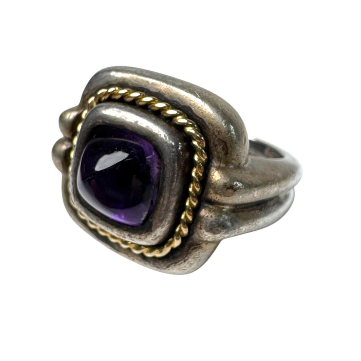 Tiffany Gold Silver Purple Gold (18K) Silver 925 Band Ring (Pre-Owned)