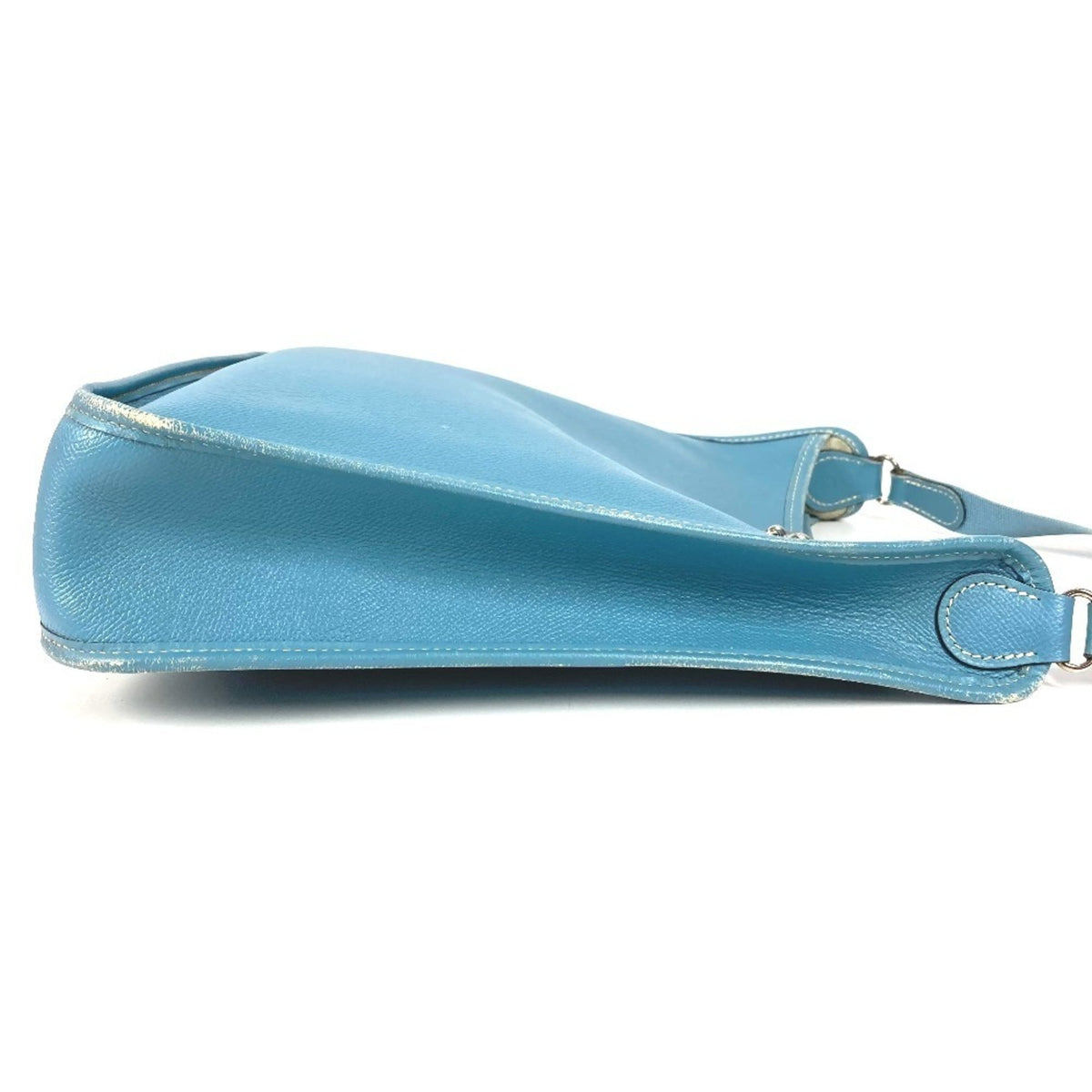 Hermes Vespa Blue Leather Pochette Shoulder Bag (Pre-Owned)