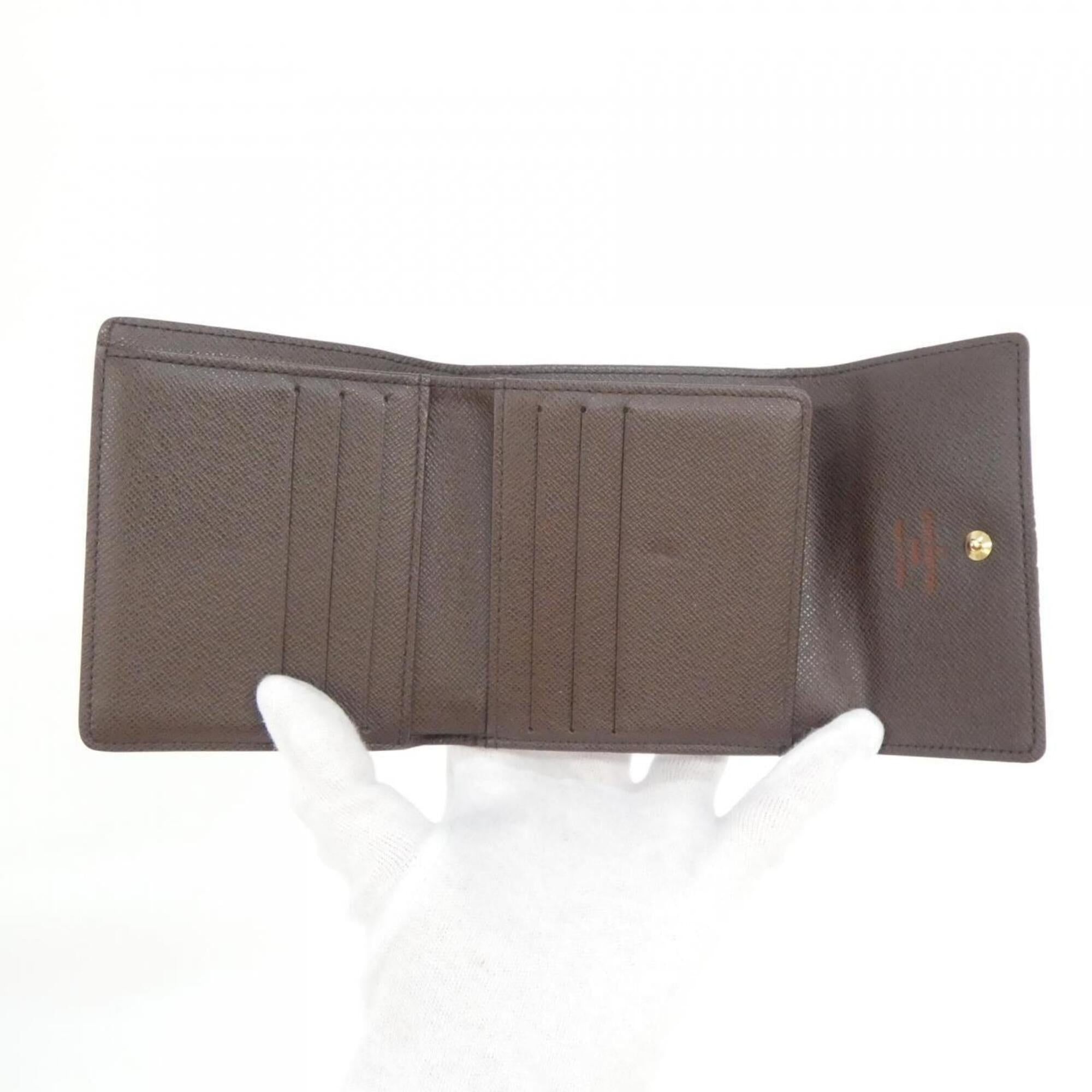 Louis Vuitton Ebene Coated Canvas Wallet (Tri-Fold) (Pre-Owned)