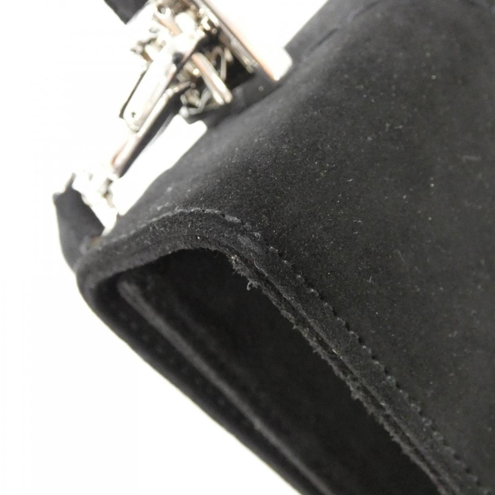Salvatore Ferragamo Black Suede Handbag (Pre-Owned)