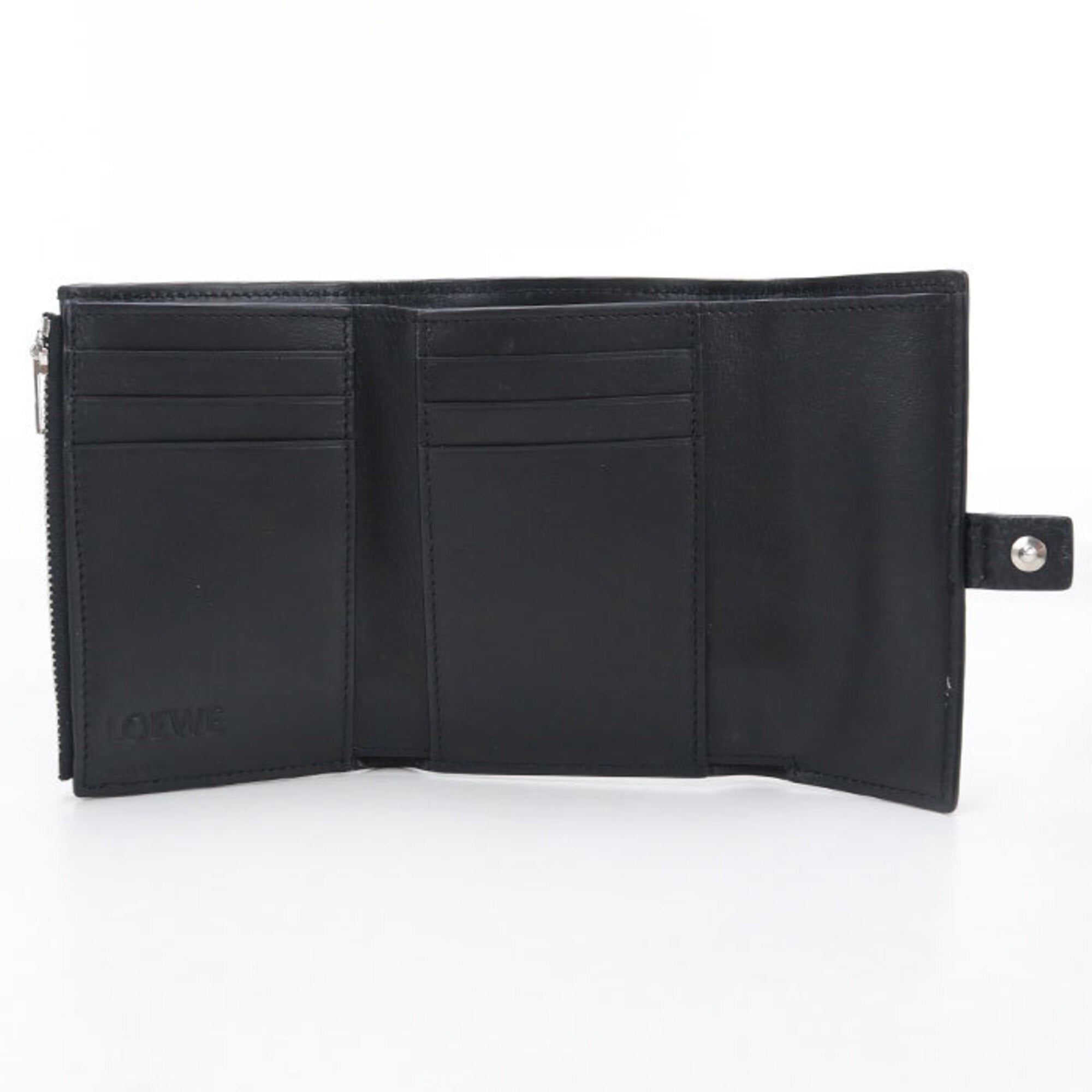 Loewe Black Leather Wallet (Tri-Fold) (Pre-Owned)