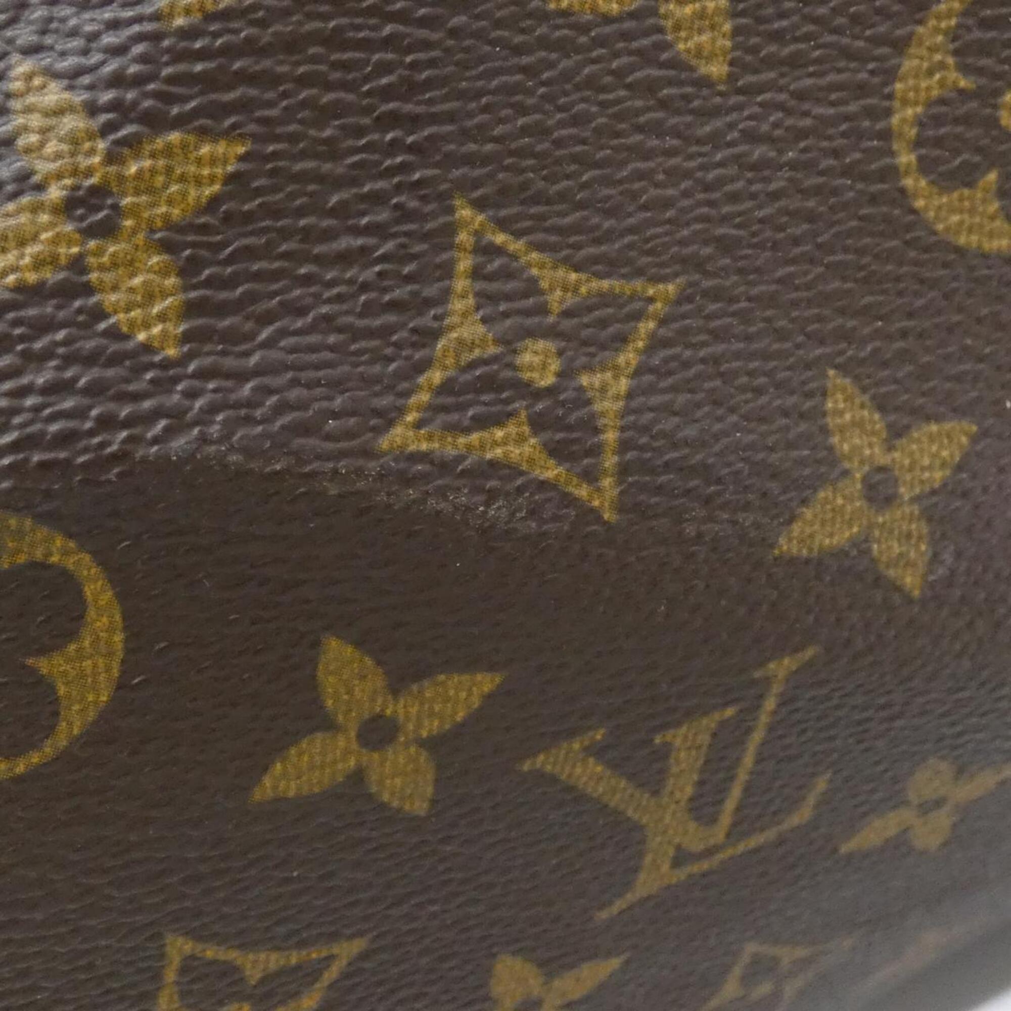 Louis Vuitton Marron Coated Canvas Boston Bag (Pre-Owned)