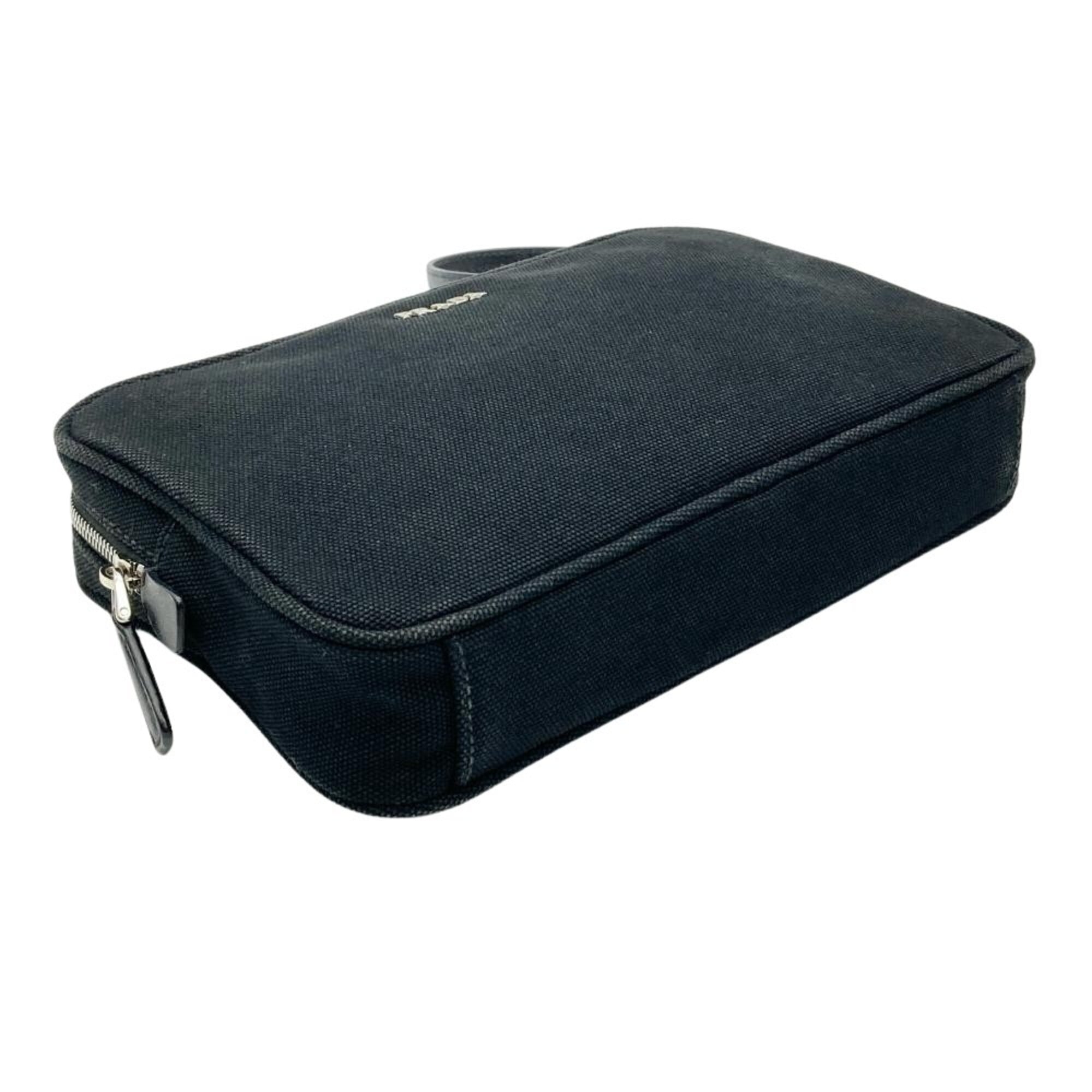 Prada Black Canvas Handbag Pouch (Pre-Owned)