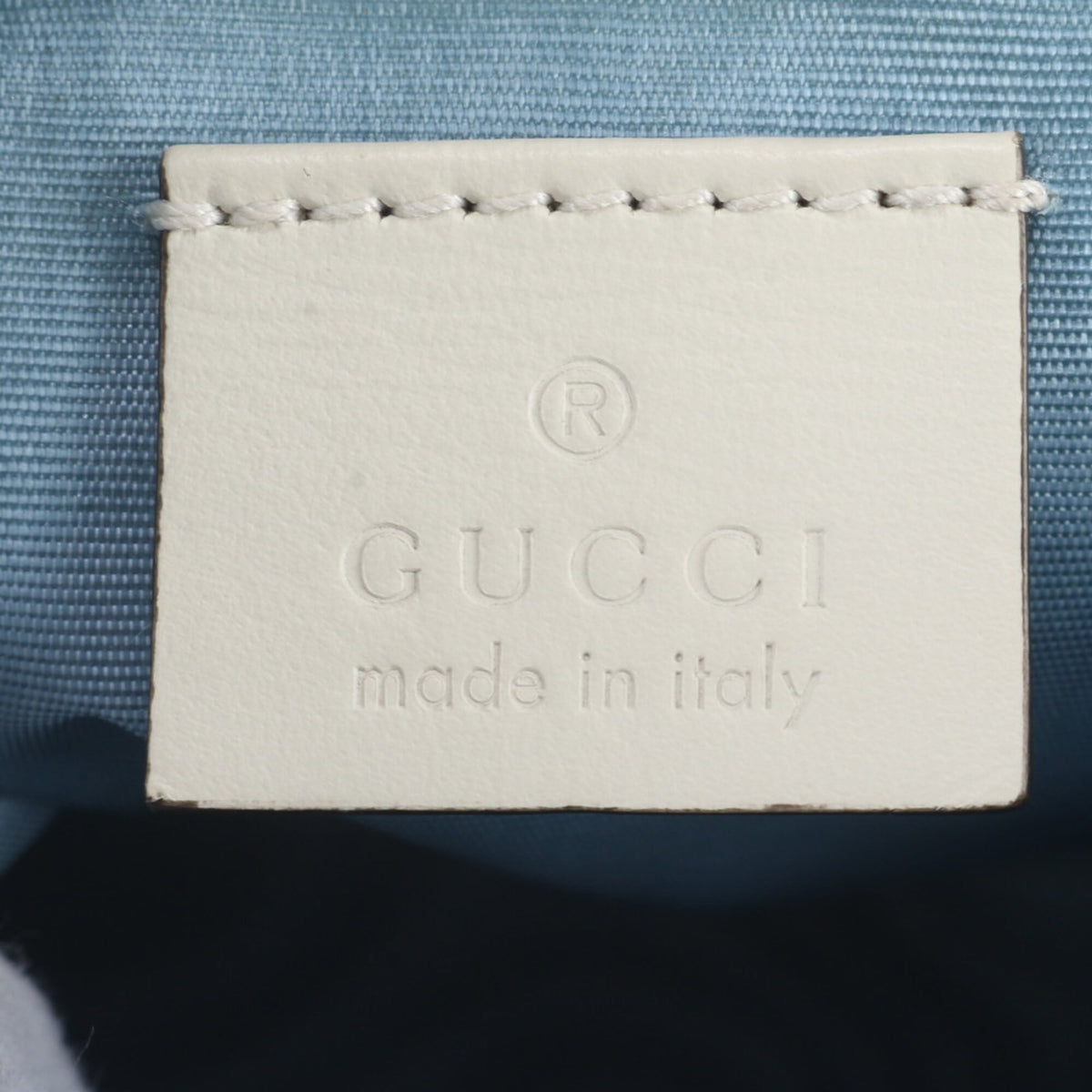 Gucci Gold Ivory Leather Shoulder Bag (Pre-Owned)