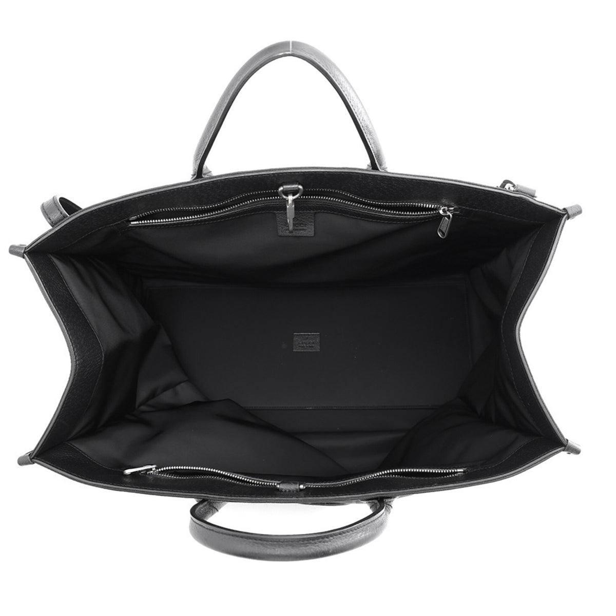 Gucci Black Nylon Leather Shoulder Bag Tote Bag (Pre-Owned)