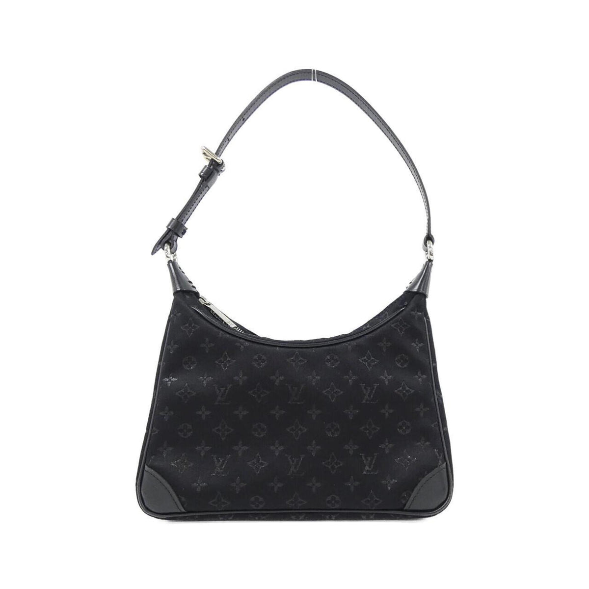 Louis Vuitton Black Satin Shoulder Bag (Pre-Owned)