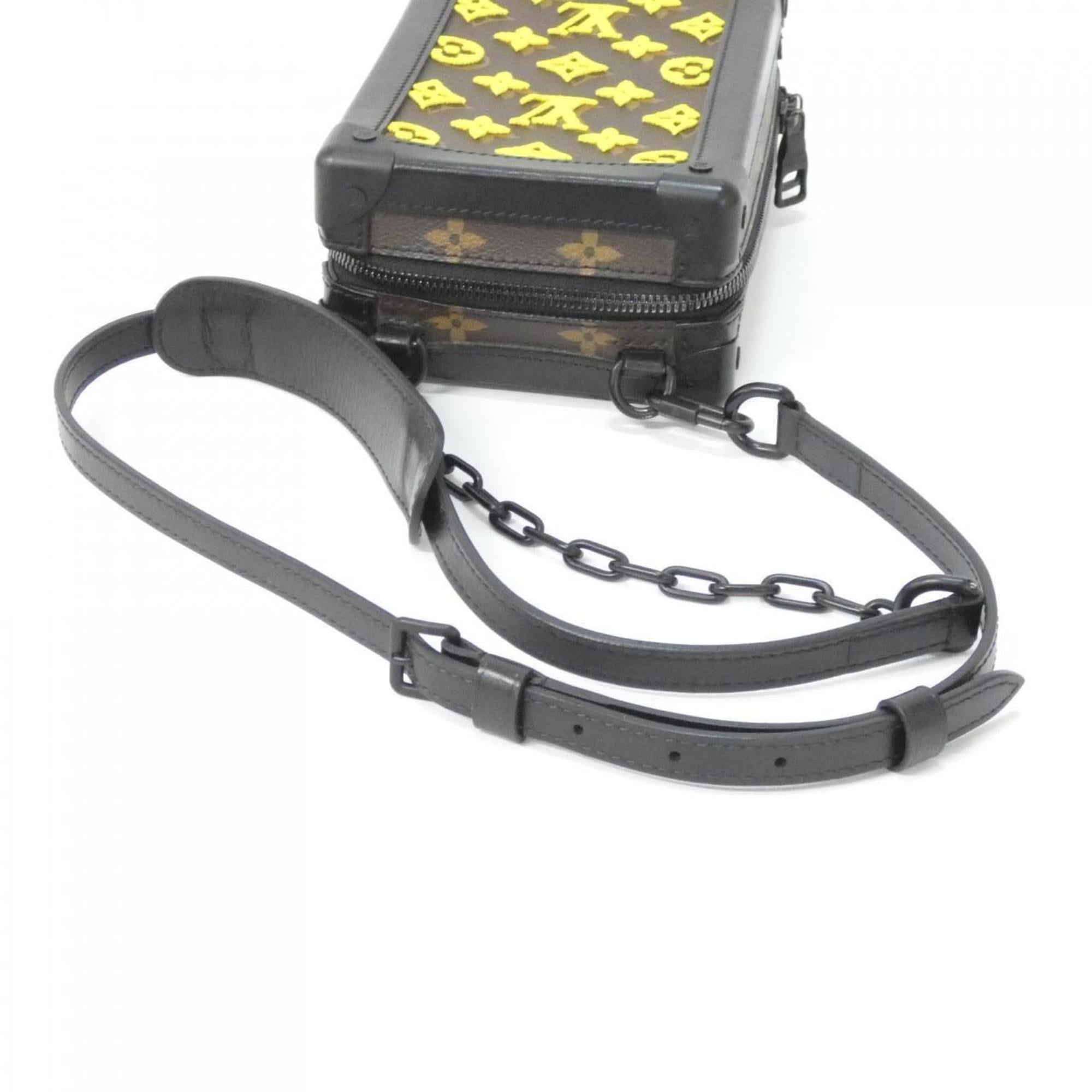 Louis Vuitton Black Jaune Yellow Coated Canvas Shoulder Bag (Pre-Owned)