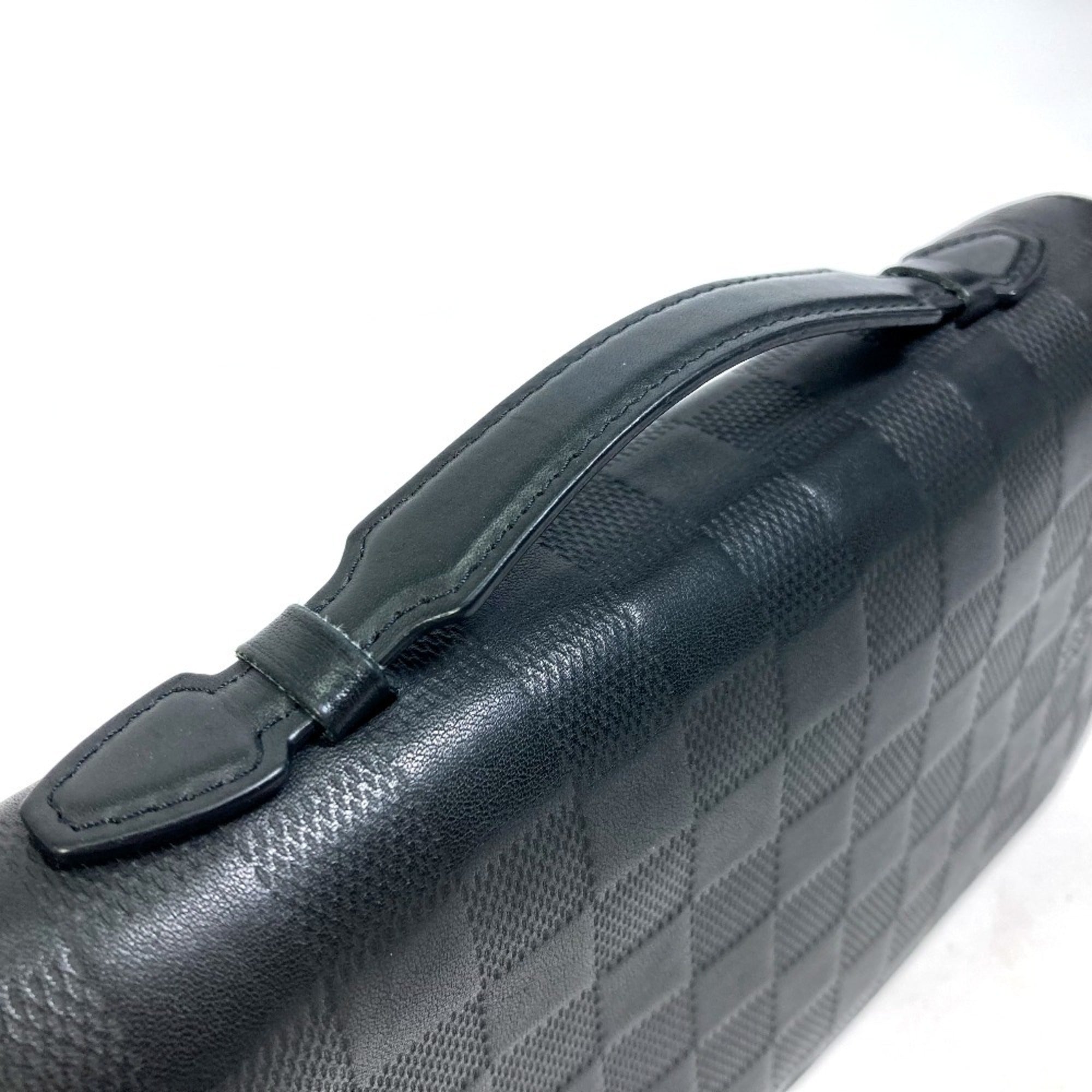 Louis Vuitton Black Noir Damier Infini Leather Coin Purse/Coin Case (Pre-Owned)
