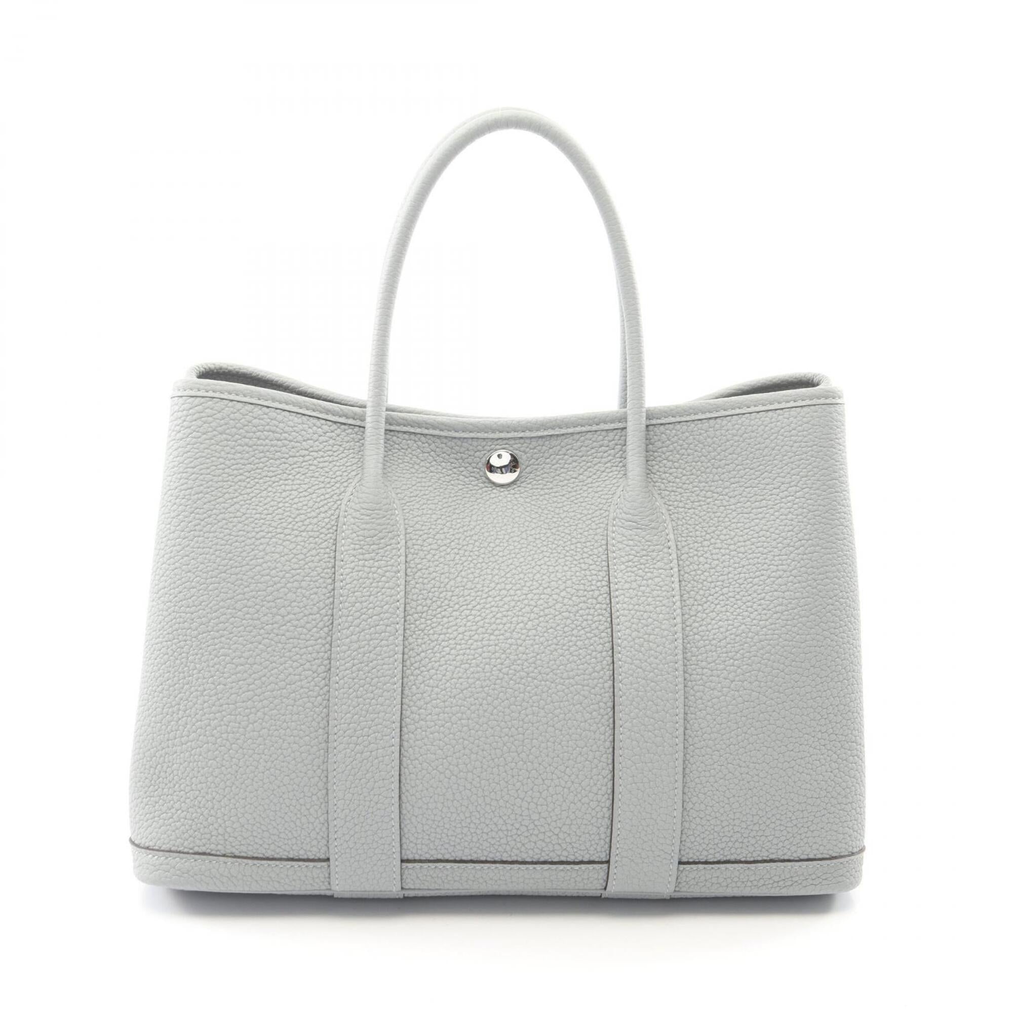 Hermes Gray Negonda Leather Handbag Tote Bag (Pre-Owned)
