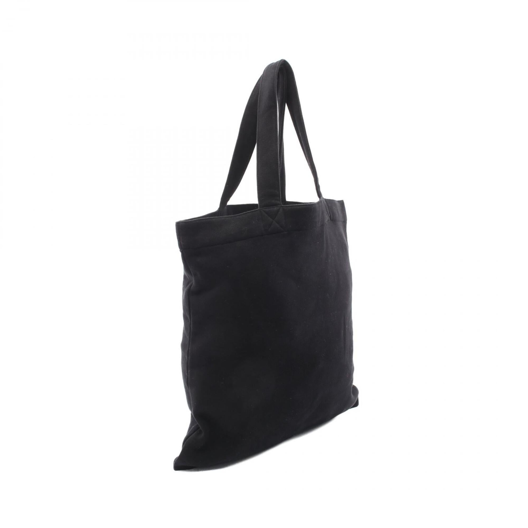 Yves Saint Laurent Black Cotton Handbag Tote Bag (Pre-Owned)