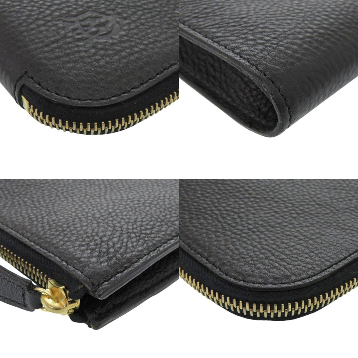 Dunhill Black Leather Clutch Bag (Pre-Owned)