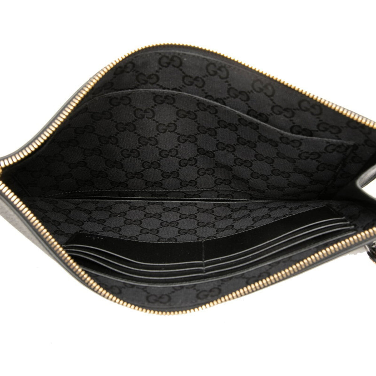 Gucci Black Leather Clutch Bag (Pre-Owned)