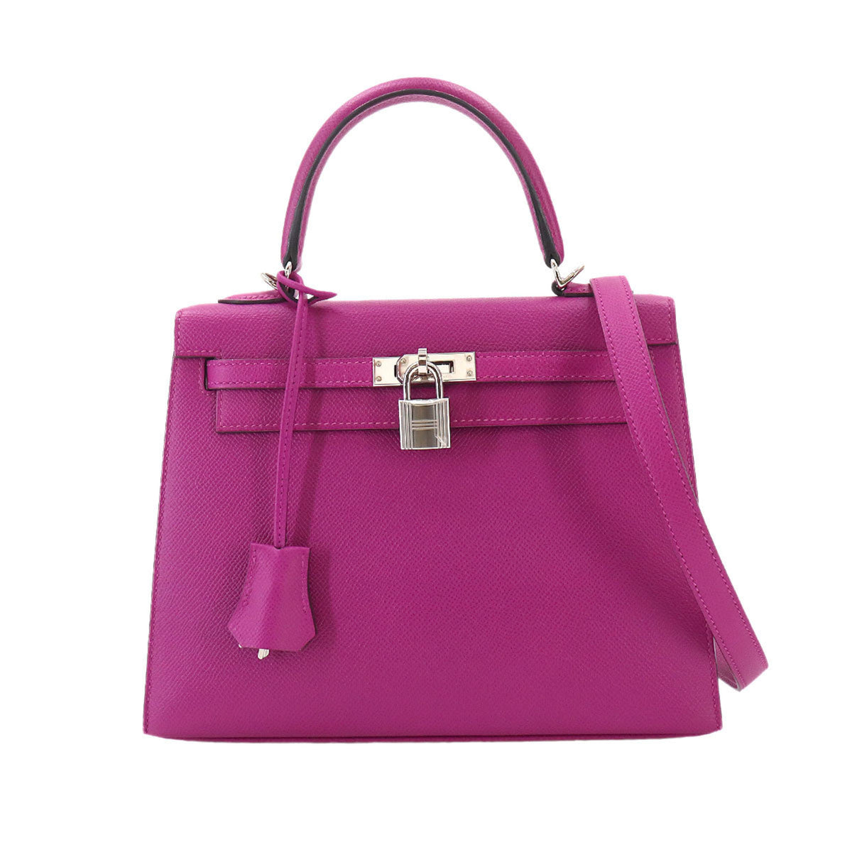 Hermes Kelly Rose Purple Epsom Leather Handbag (Pre-Owned)