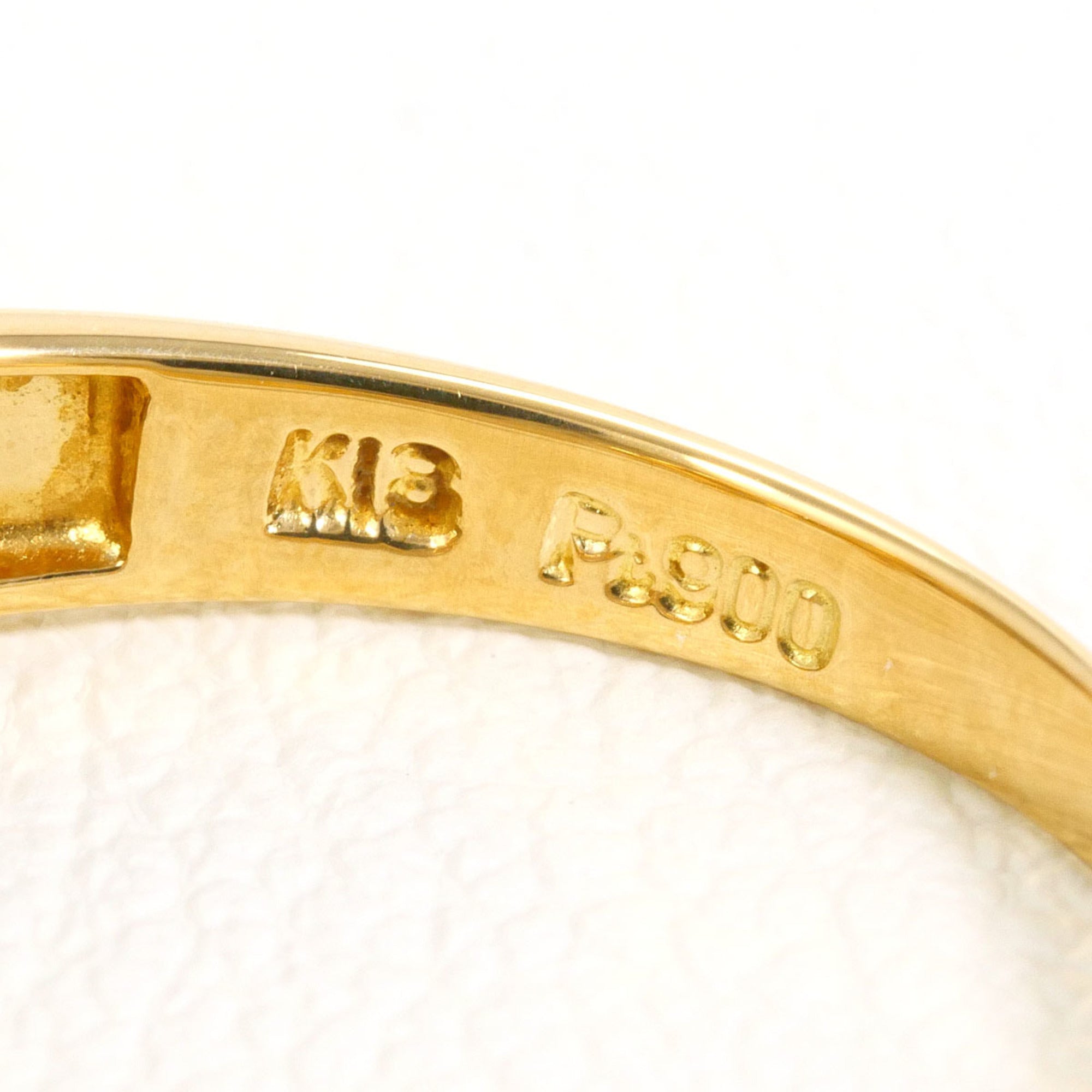 Unbranded Platinum Yellow Gold Yellow Gold (18K) Platinum 900 Band Ring (Pre-Owned)