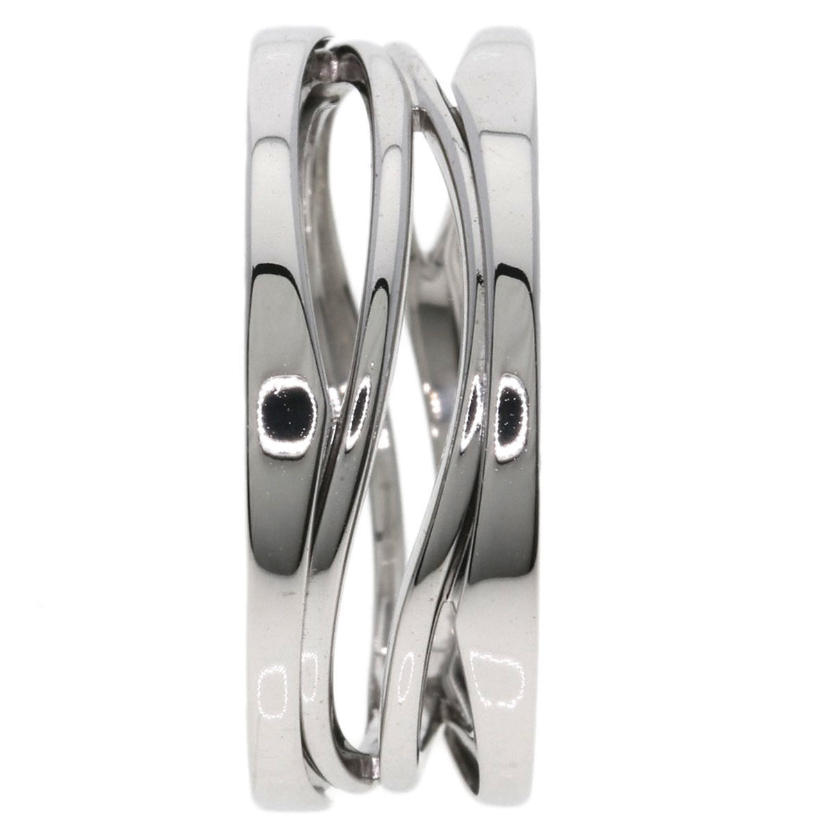 Bvlgari Silver White Gold (18K) Band Ring (Pre-Owned)