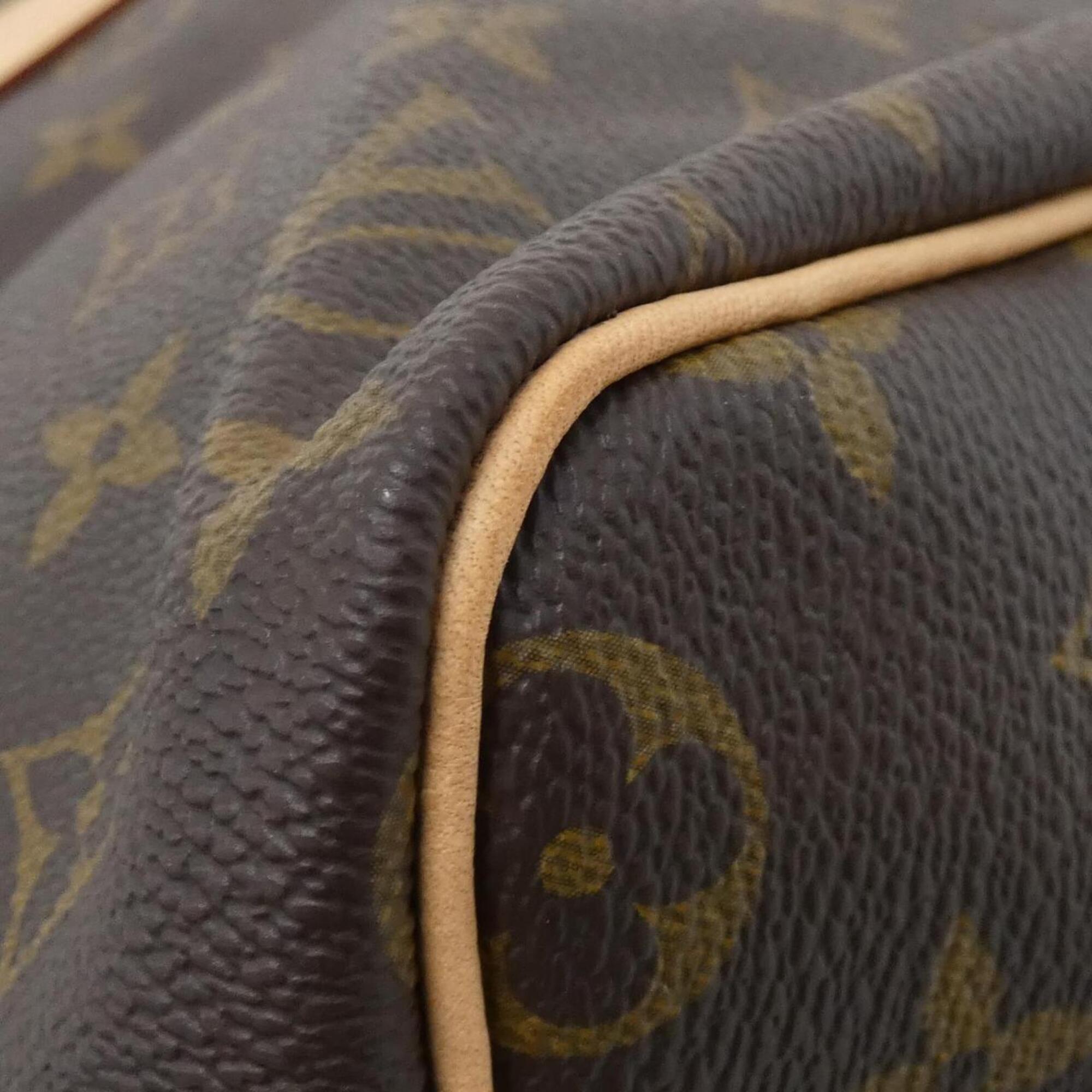 Louis Vuitton Marron Coated Canvas Boston Bag (Pre-Owned)