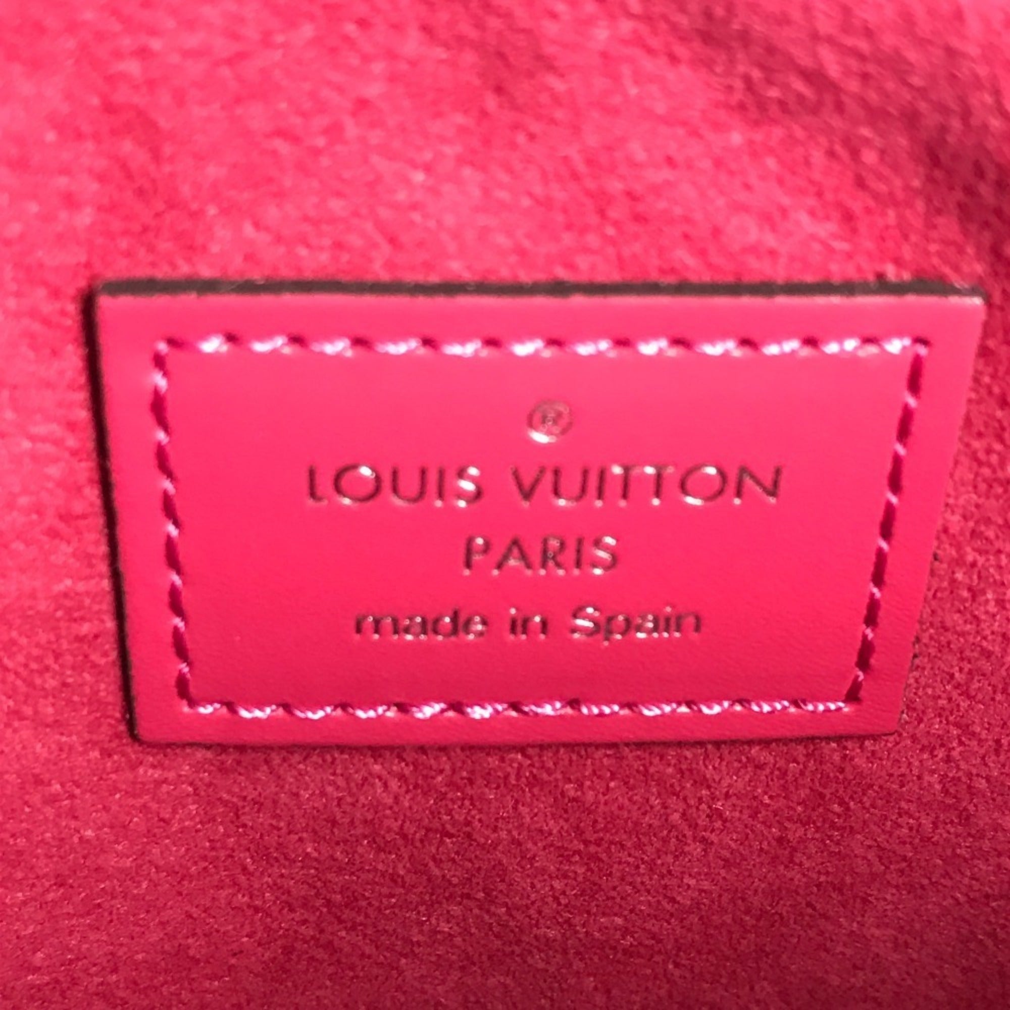 Louis Vuitton Coquelicots Pink Red Color Epi Leather Clutch Bag Handbag Pochette Pouch (Pre-Owned)