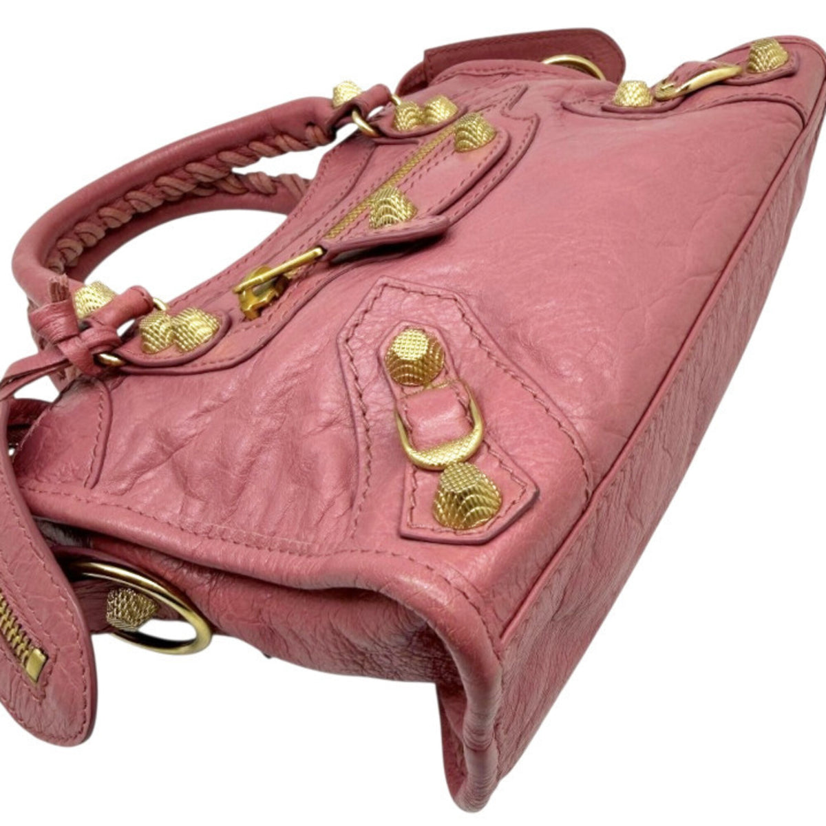 Balenciaga Pink Leather Handbag Shoulder Bag (Pre-Owned)