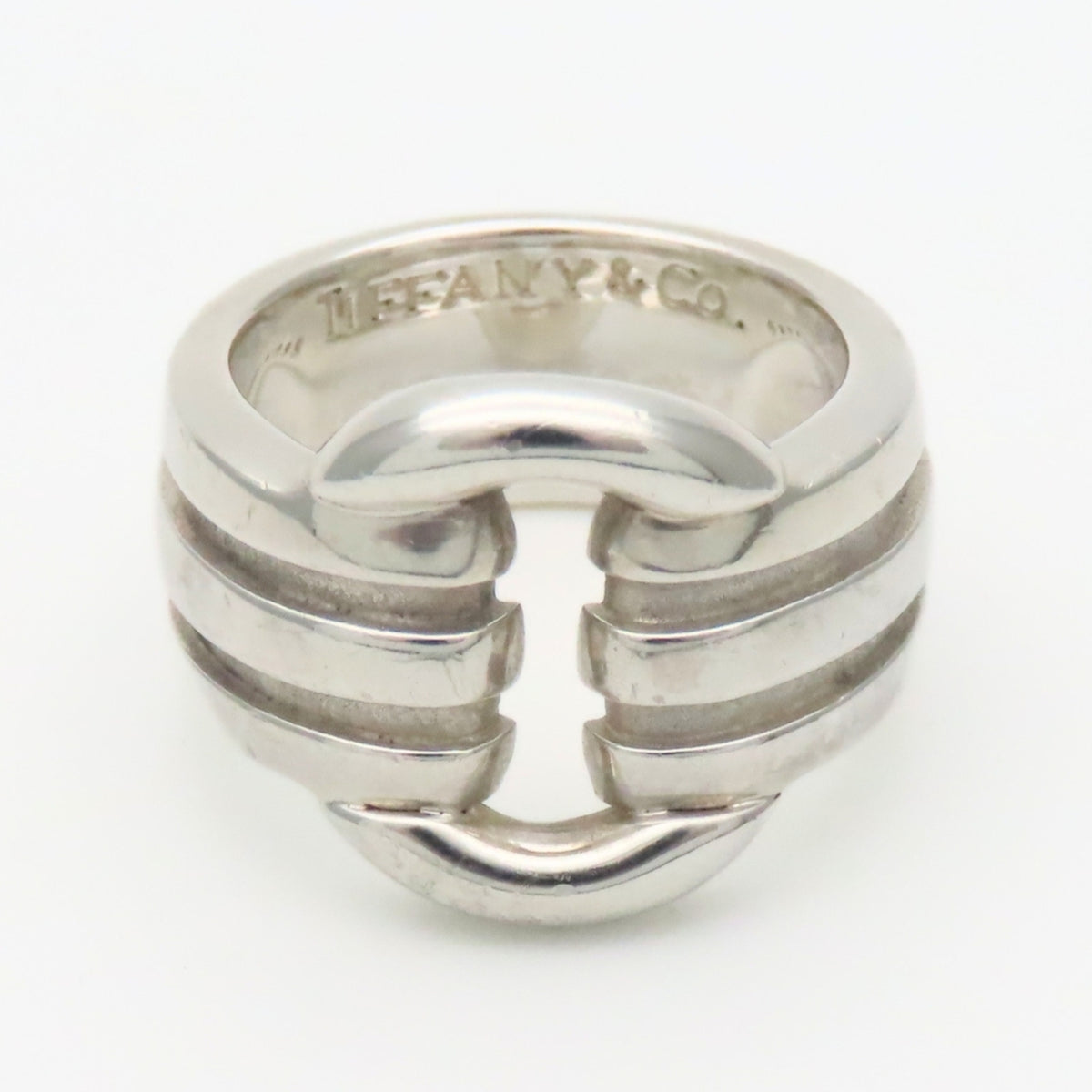 Tiffany Silver Silver 925 Band Ring (Pre-Owned)