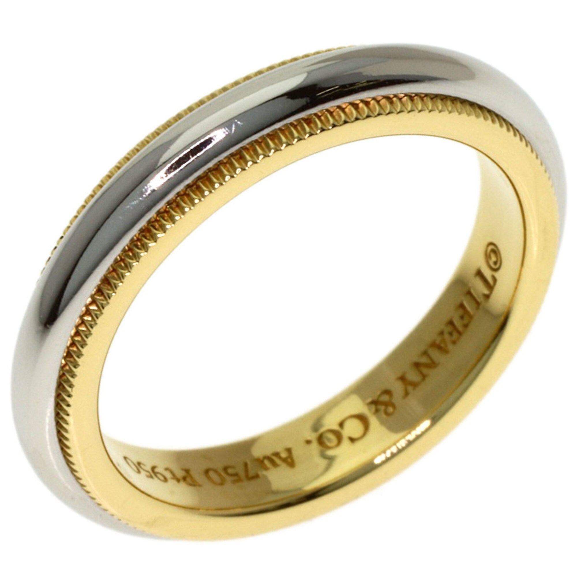 Tiffany Platinum Yellow Gold Yellow Gold (18K) Platinum 950 Band Ring (Pre-Owned)